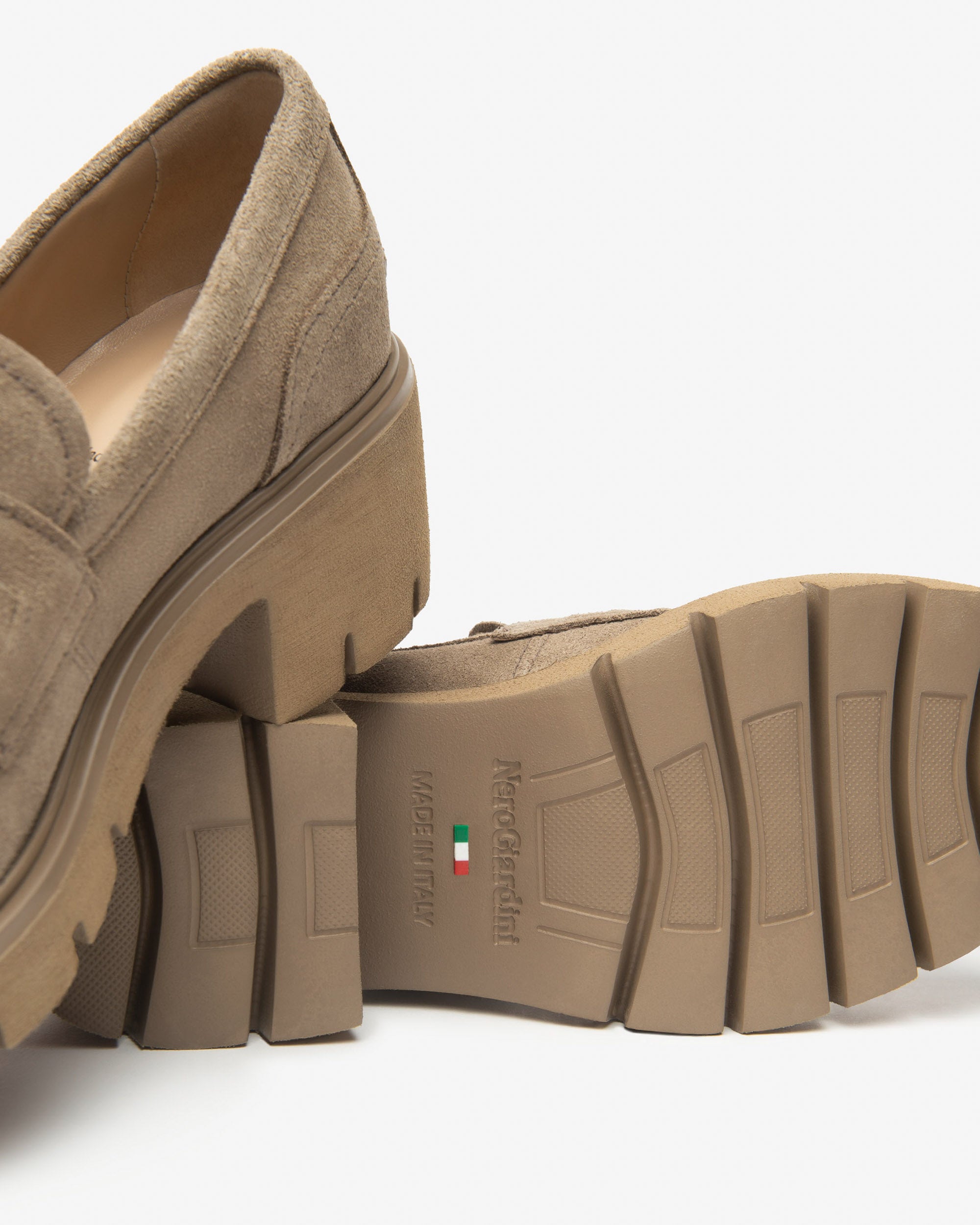 NeroGiardini Mocassins Femme Velours Talon 60 mm