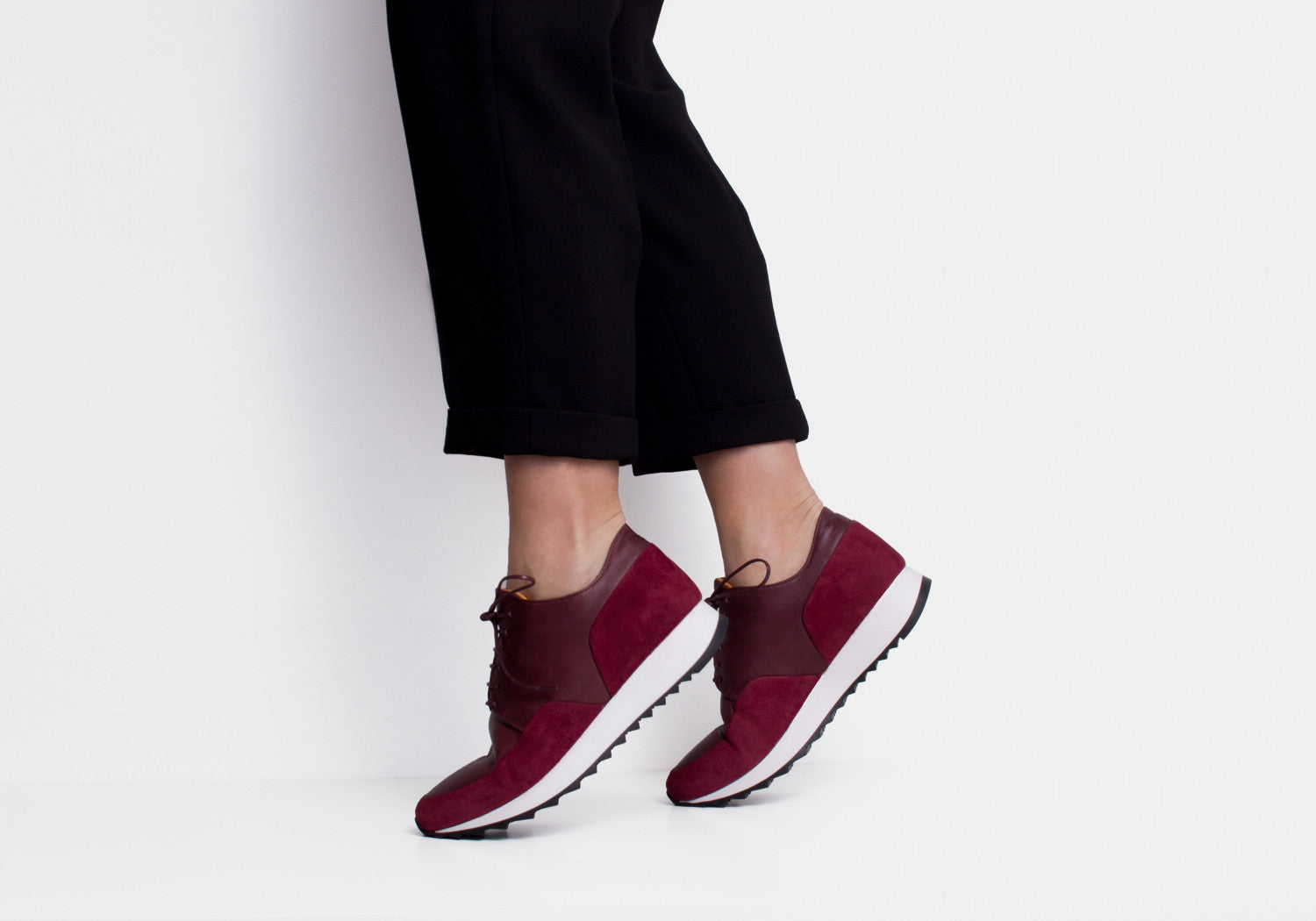 JAK Olympic Sneakers Femme Cuir Grape 37 Confort Ville