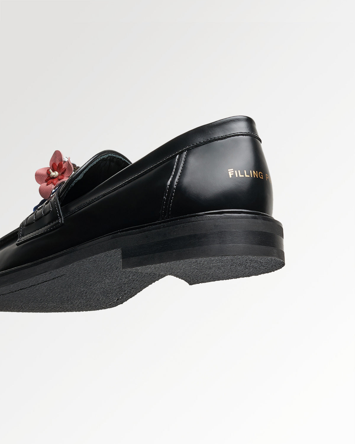 Filling Pieces Loafer Bouquet mocassins noirs cuir nappa