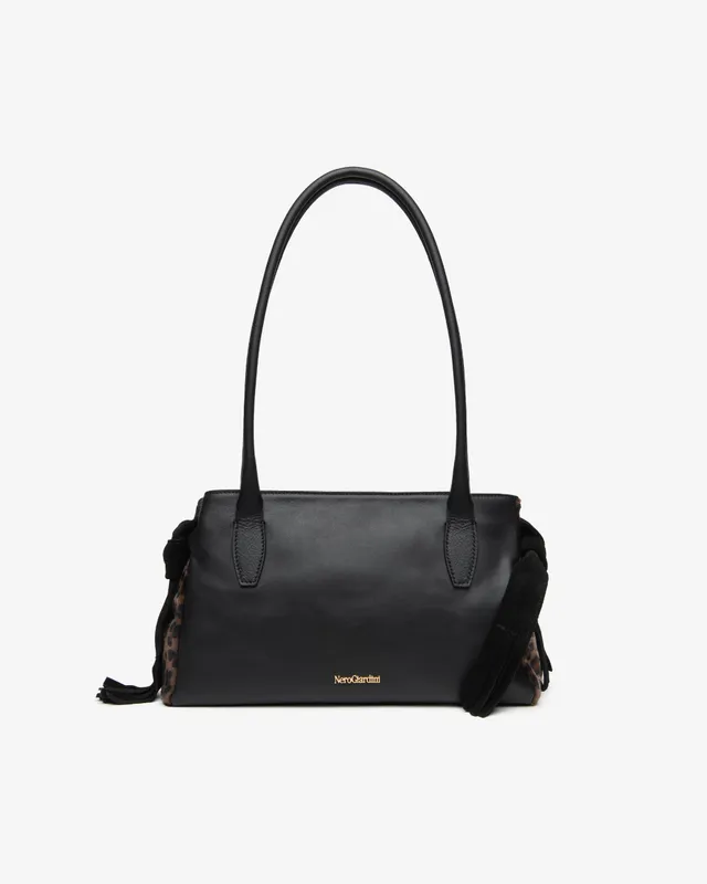 NeroGiardini Sac Bowling Femme Cuir Souple Zippé