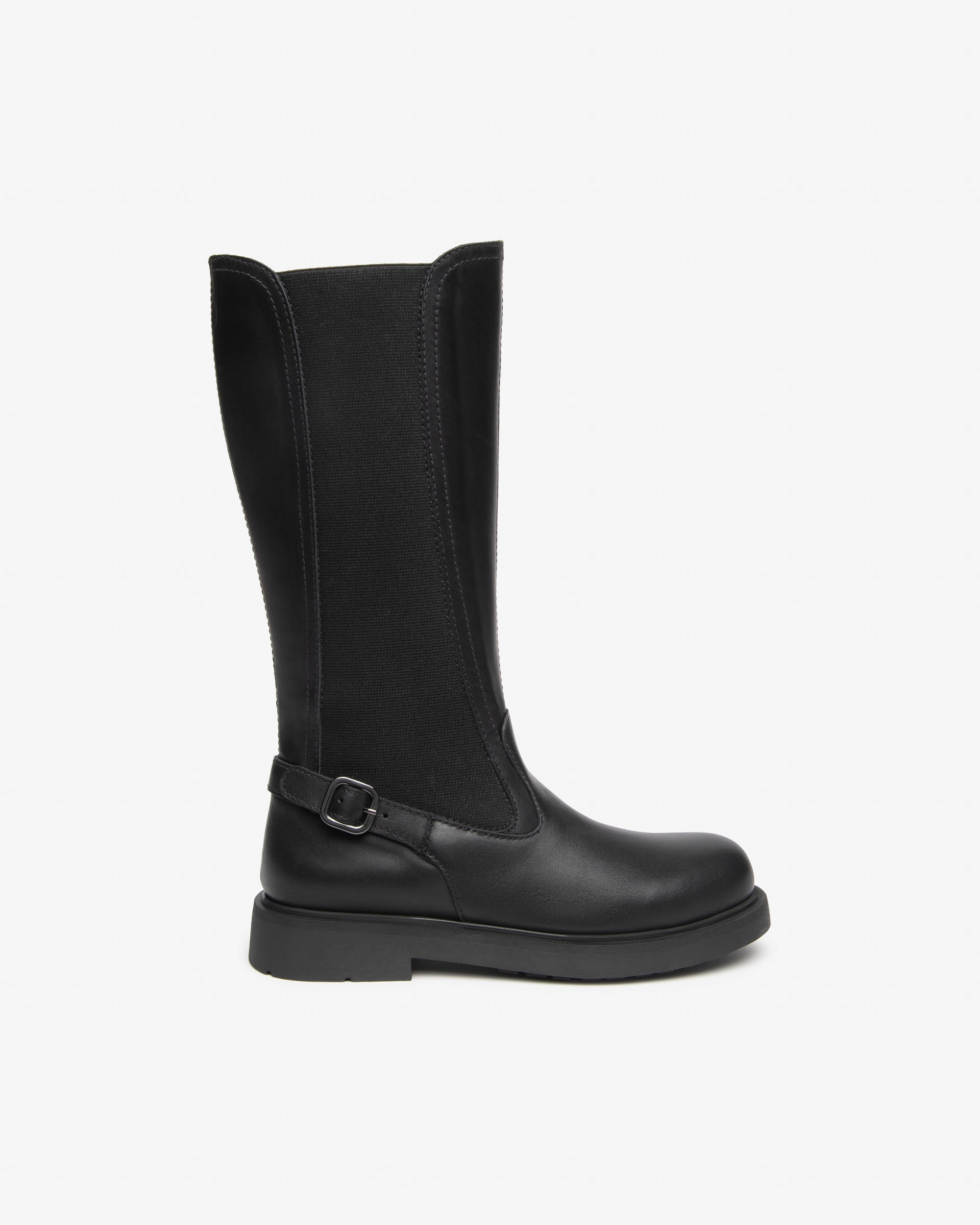Nerogiardini Bottes Fille Cuir Tissu Hautes Zip