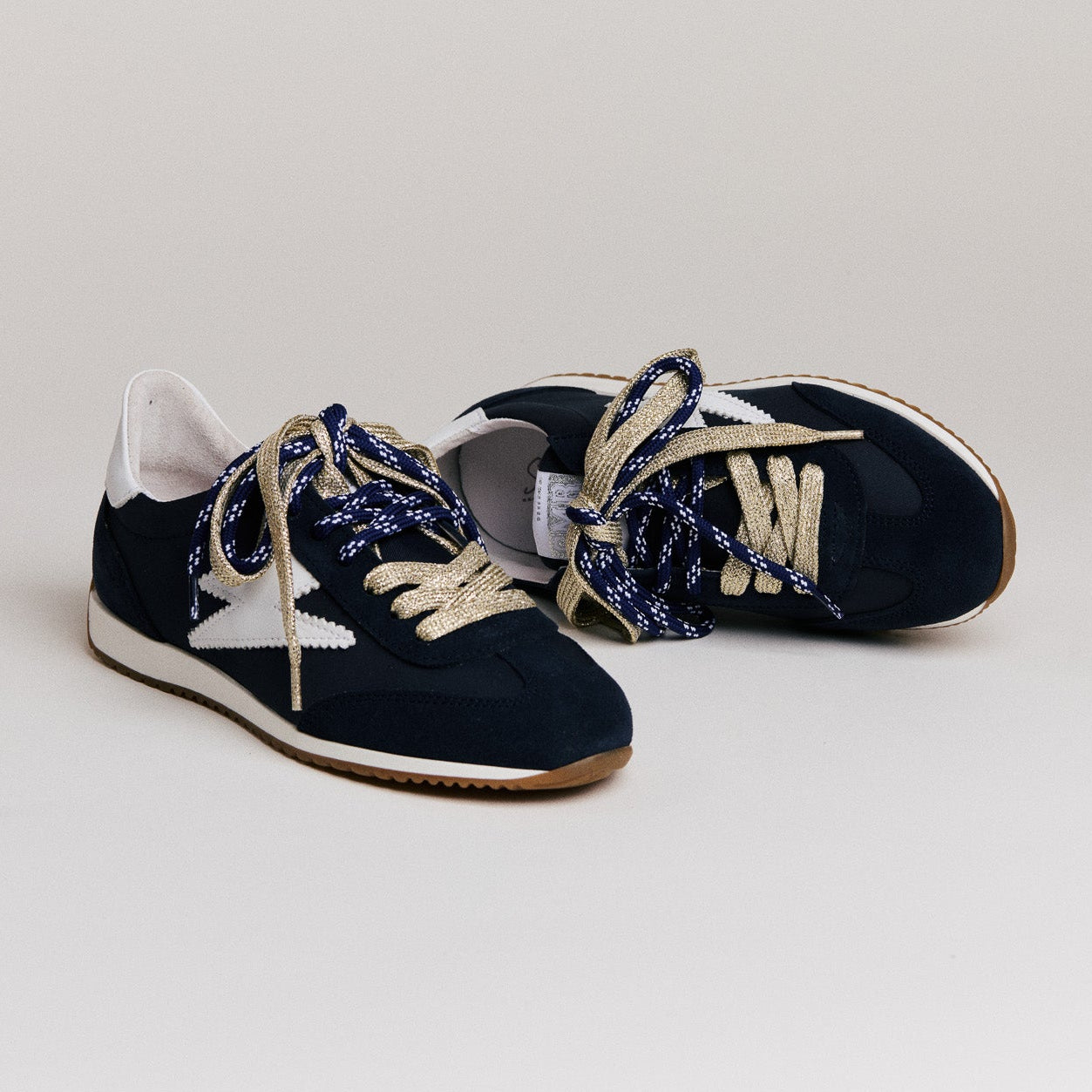 Semerdjian June D482 baskets bleu marine tissu