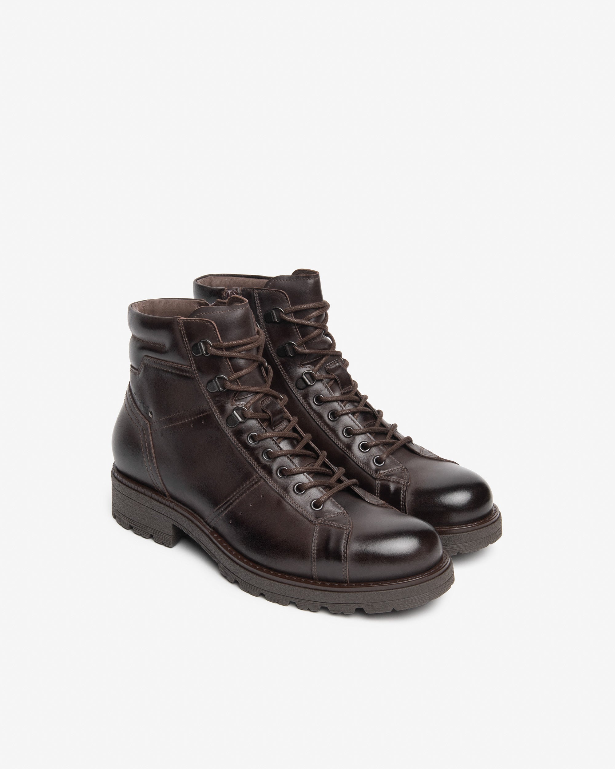 Nerogiardini Bottines Bottines Homme Cuir Lacets Caoutchouc