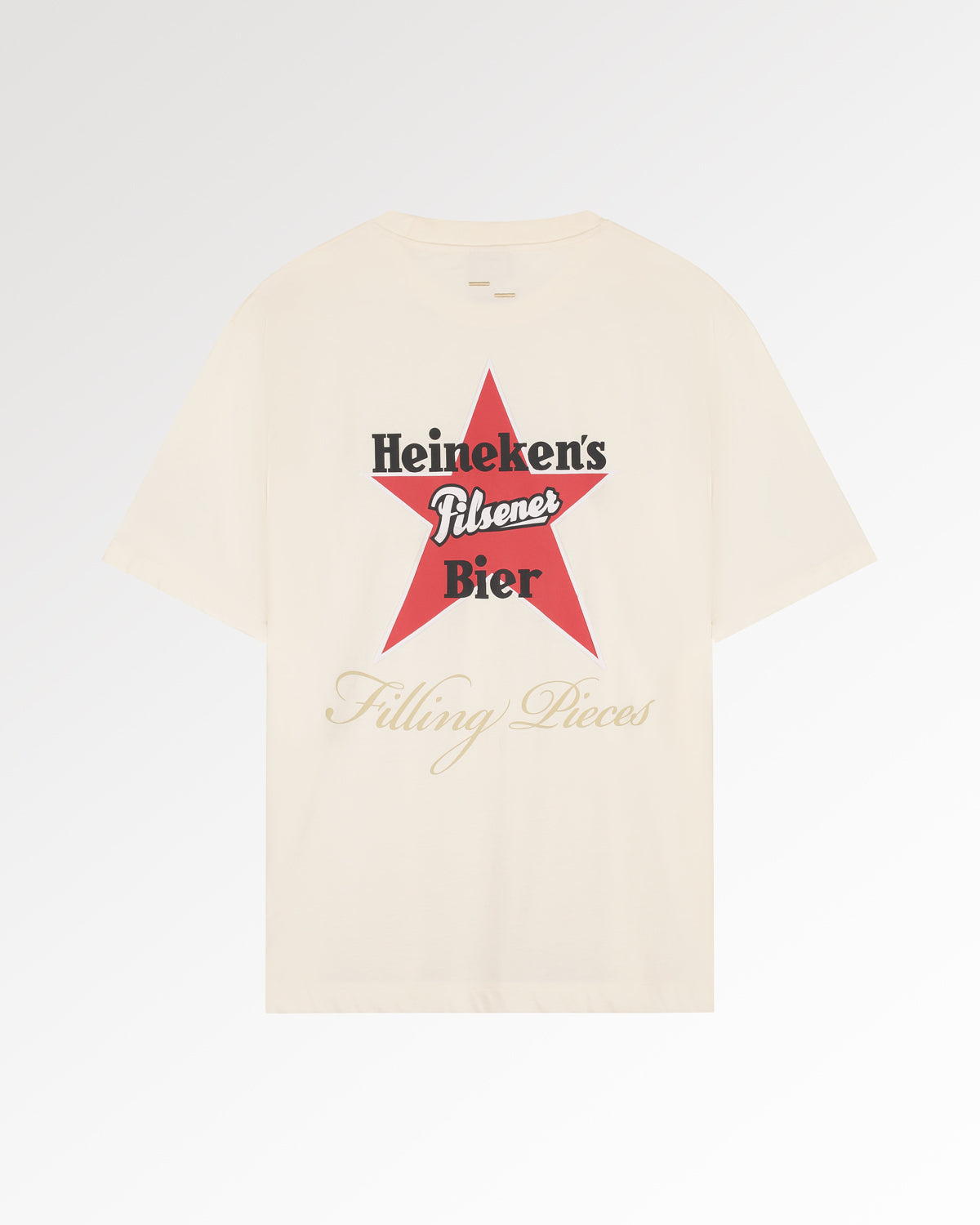 Filling Pieces Heineken Vintage Logo t-shirt Boxy blanc coton bio