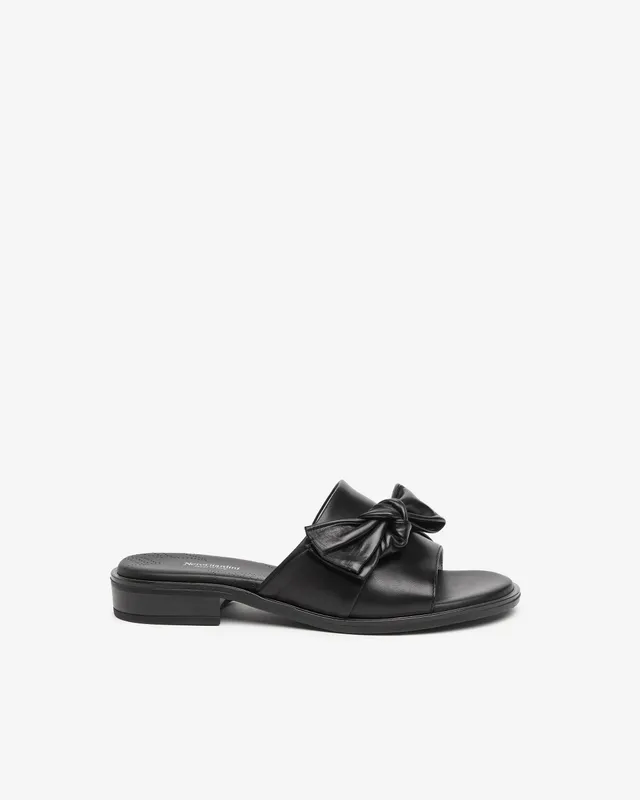 NeroGiardini Mules Femme Cuir Nœud Talon 2,5 cm
