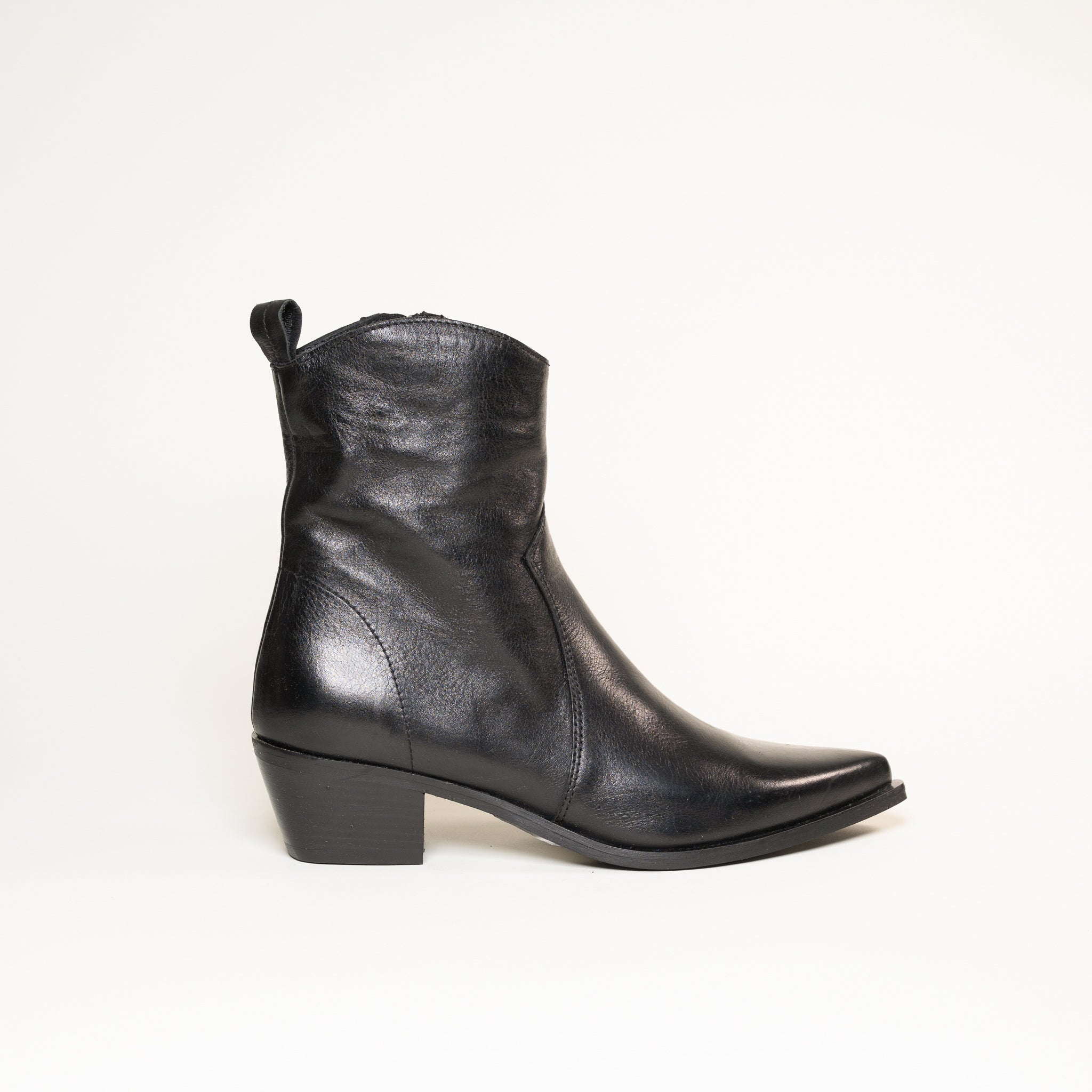 SMR Nirvana Nero E1454E5 bottines cuir noir talon 5 cm