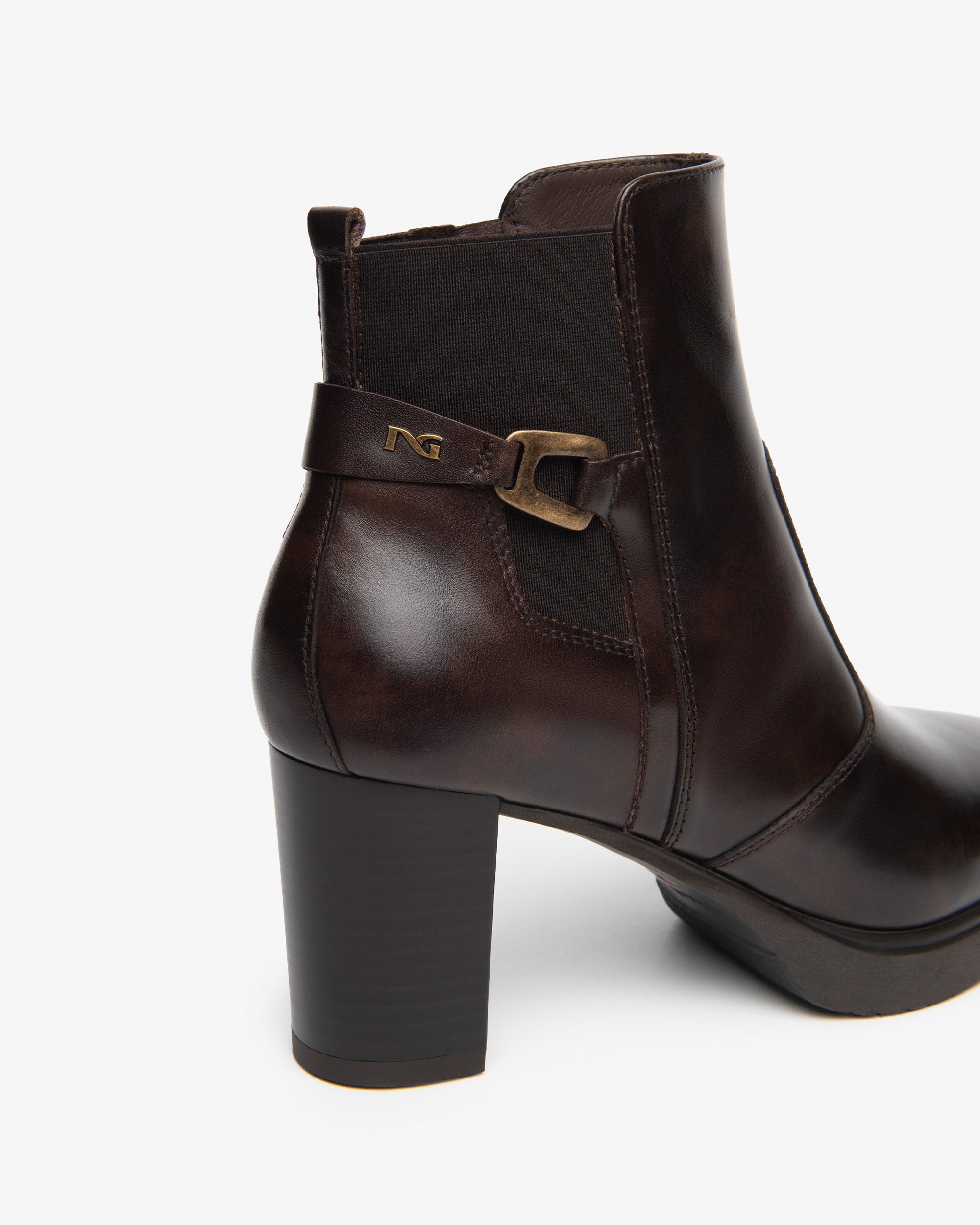 NeroGiardini Bottines Femme Cuir Talon 70mm Zip