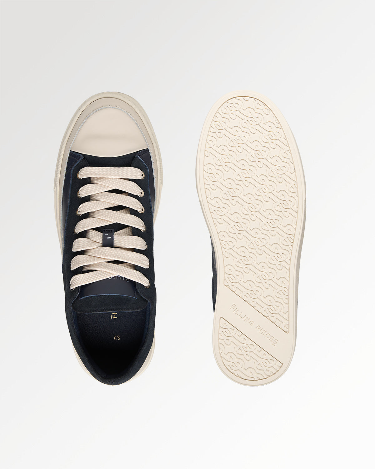 Filling Pieces Riviera Suede baskets bleu marine suède