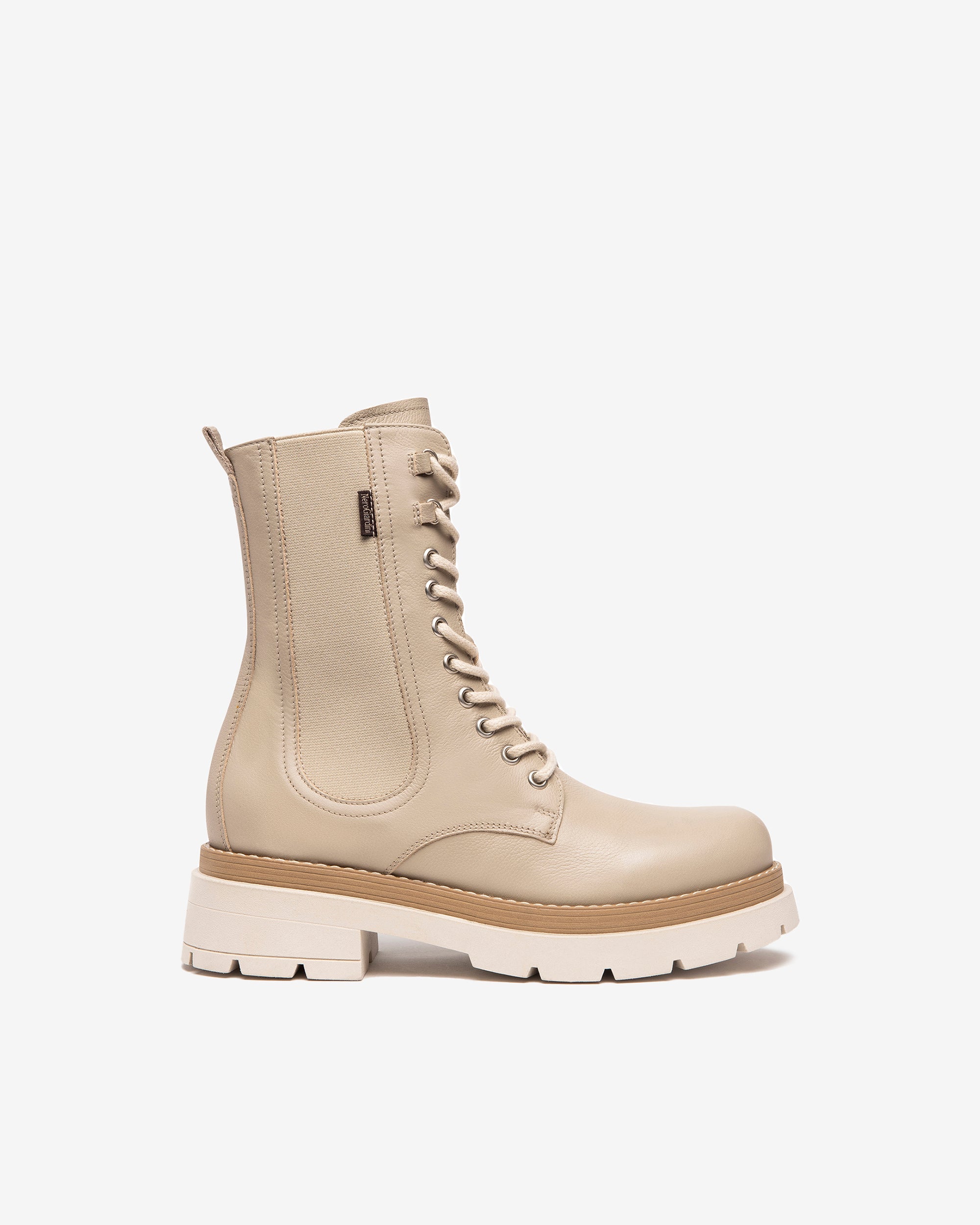 NeroGiardini Bottines Femme Cuir Combat Hiver