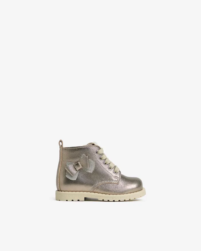 Nerogiardini Bottines Junior Fille Cuir Motardes