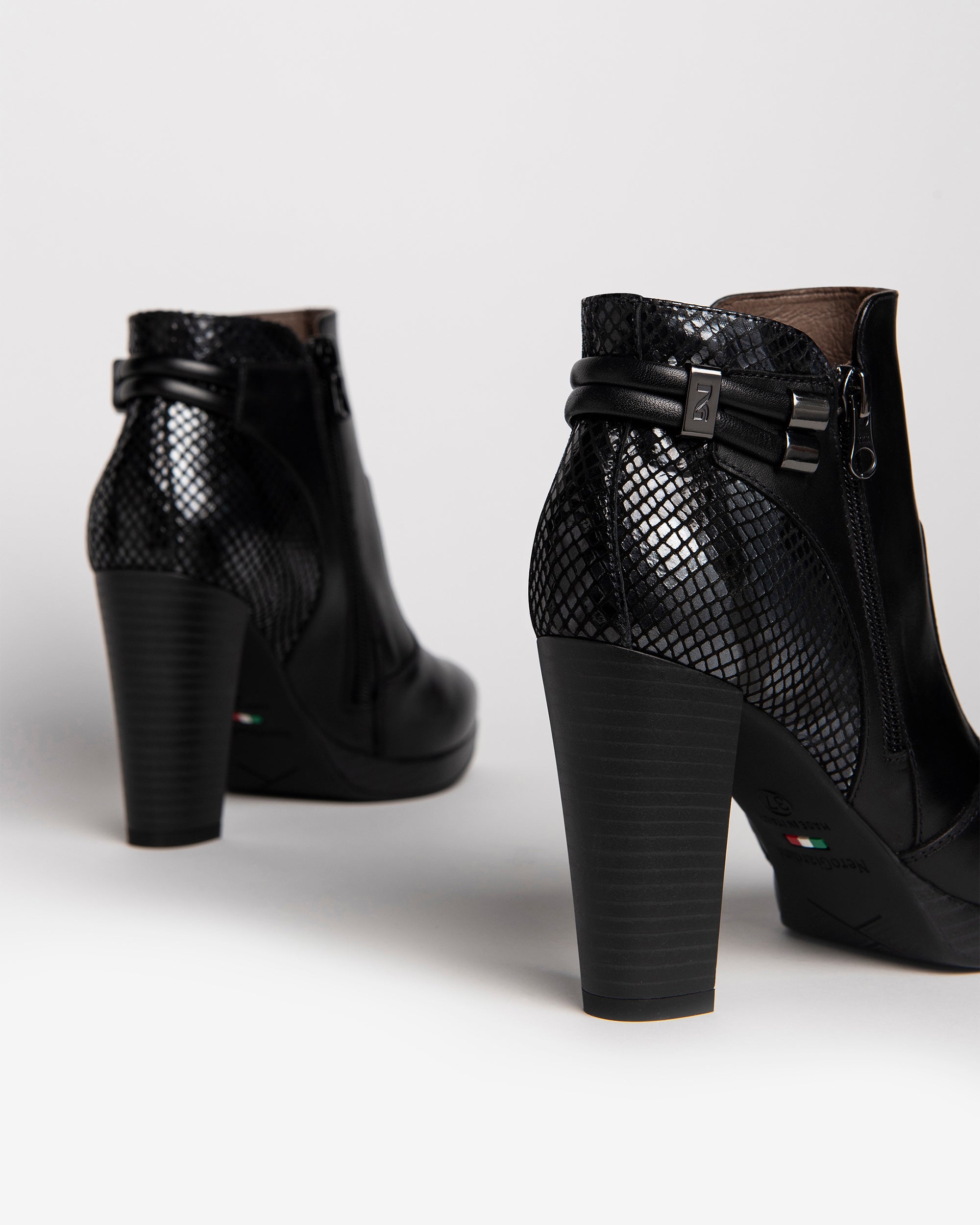 NeroGiardini Bottines Femme Cuir 38 Confort Made in Italy