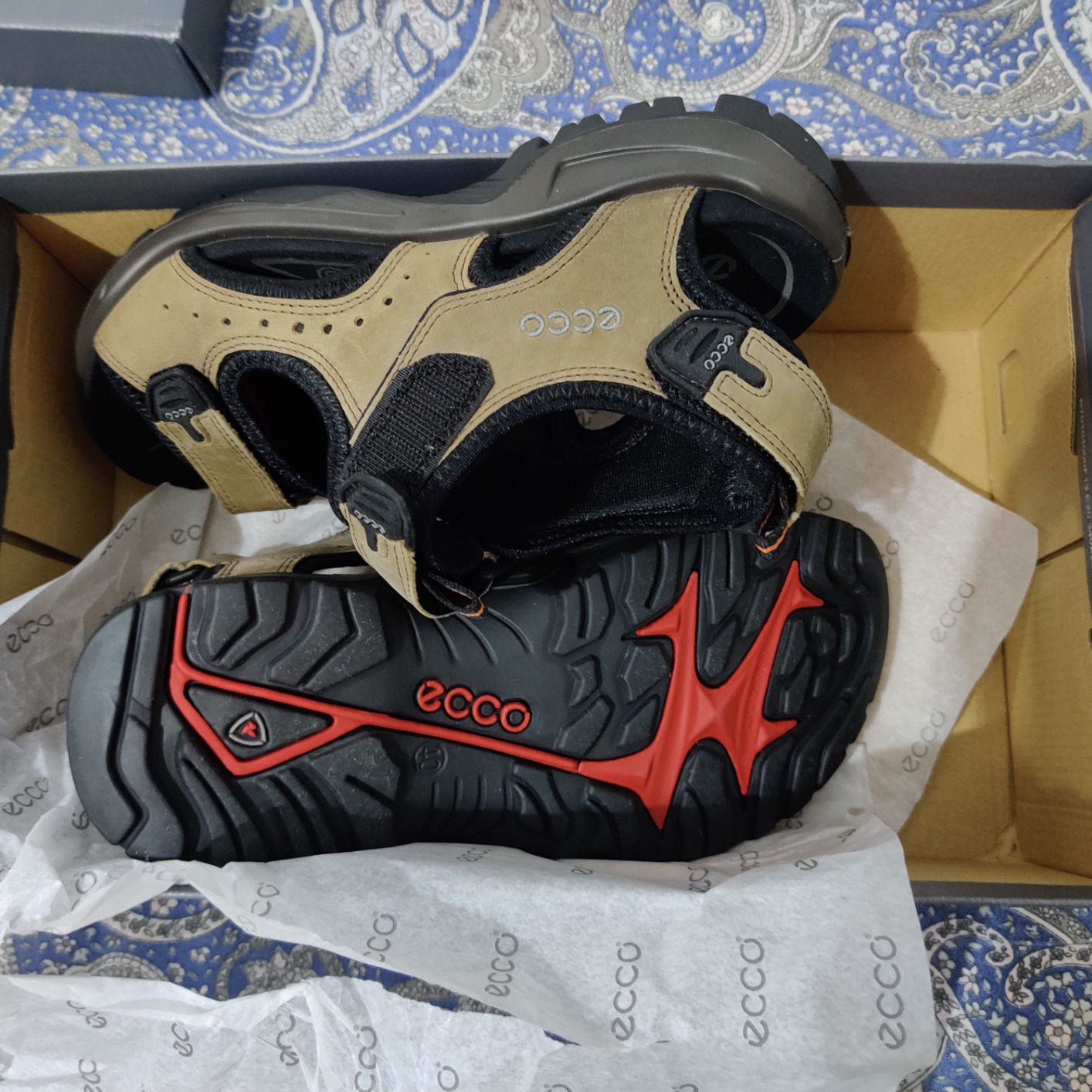 ECCO Offroad sandale homme noir 43 cuir