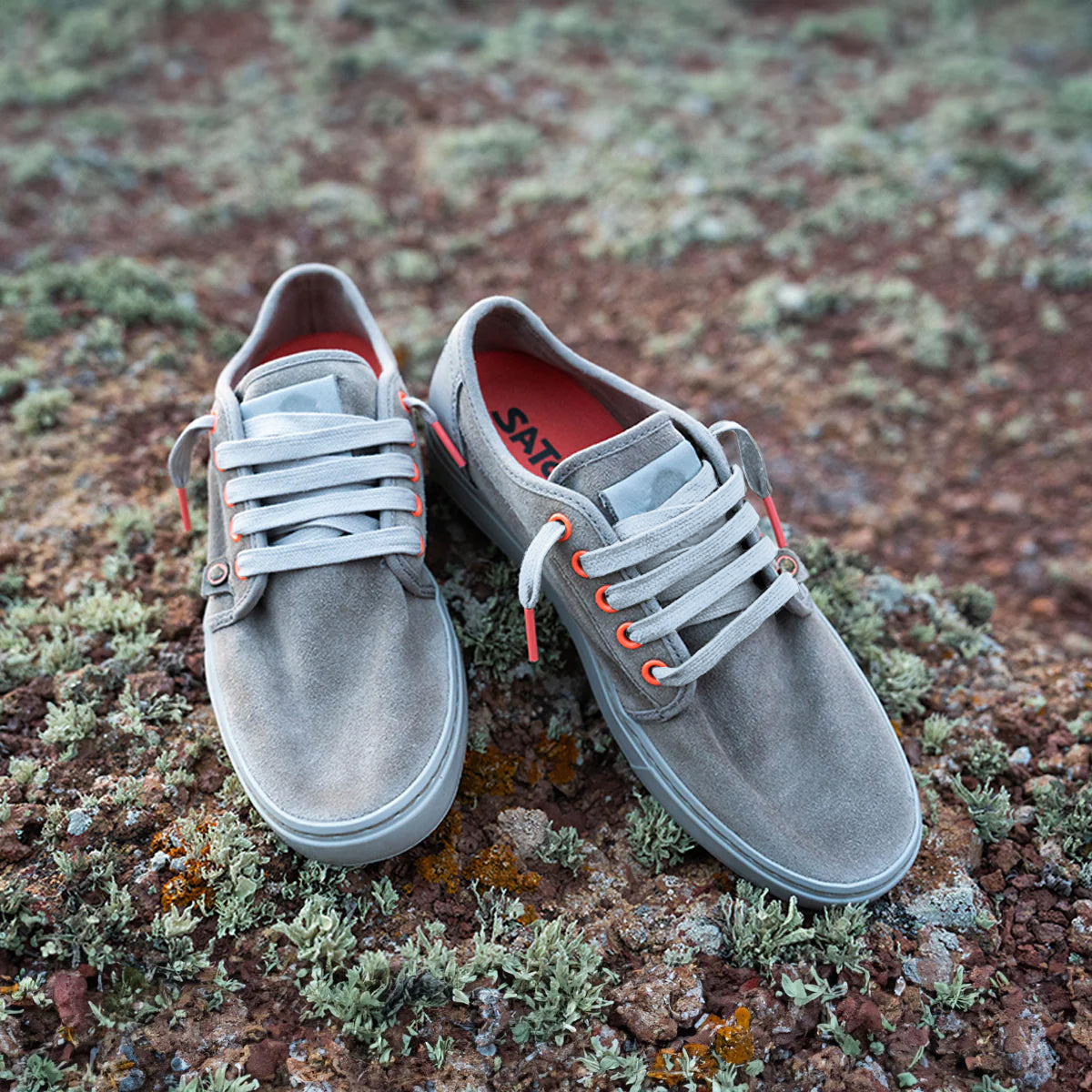 Satorisan Heisei Suede Gravel baskets daim gris