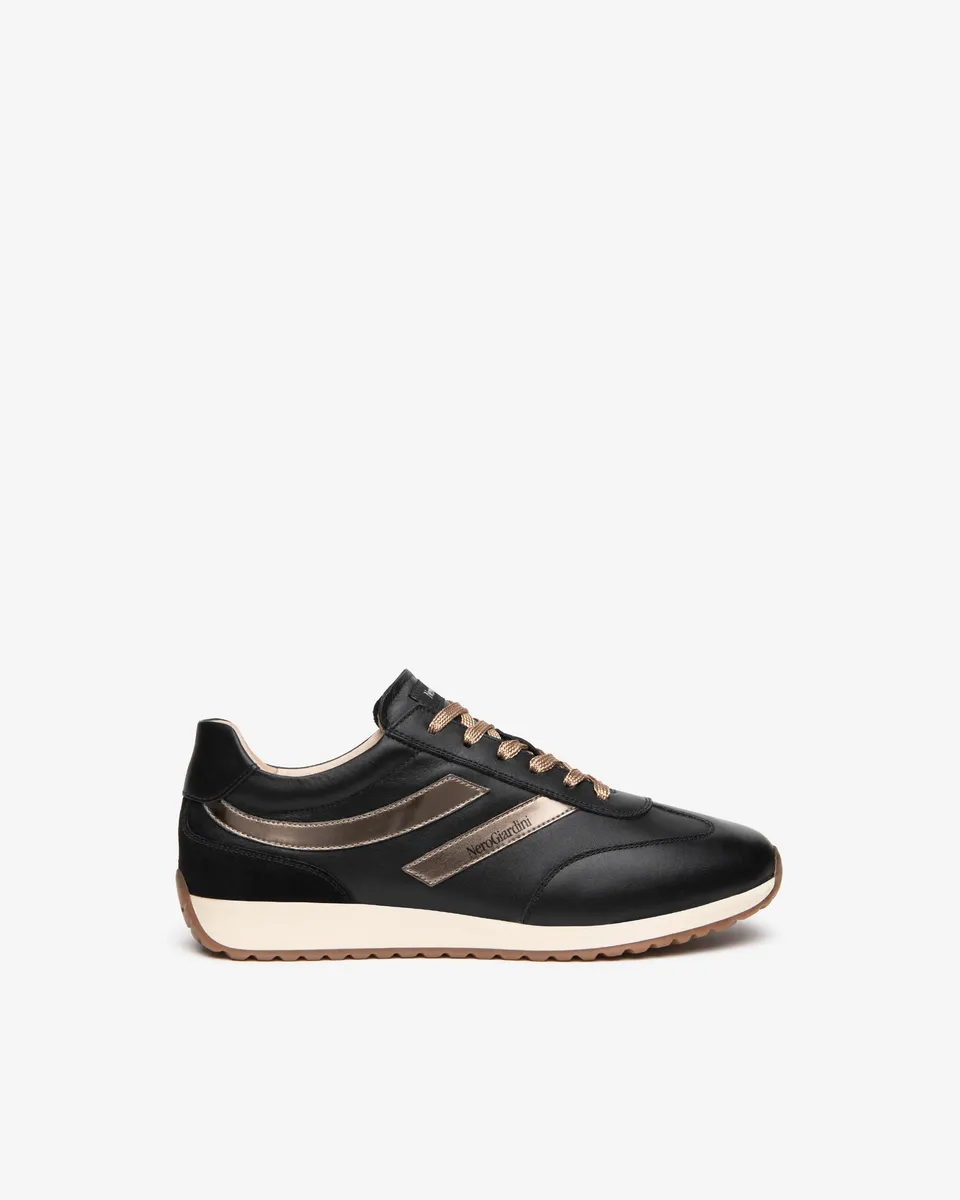 Nerogiardini Sneakers Femme Cuir Velours Technique - Cuir