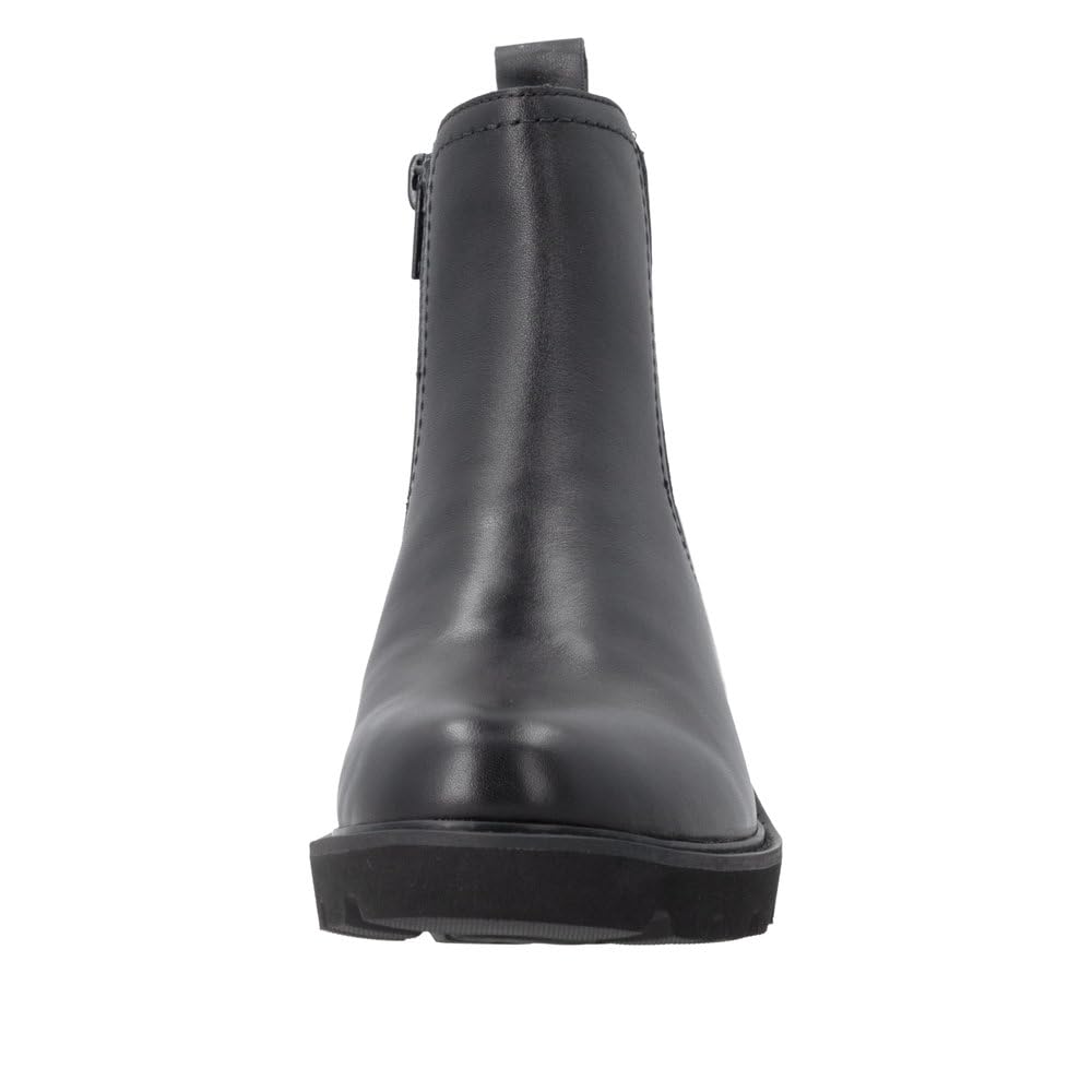 Remonte Chelsea bottines noir 39 EU cuir lisse talon bloc