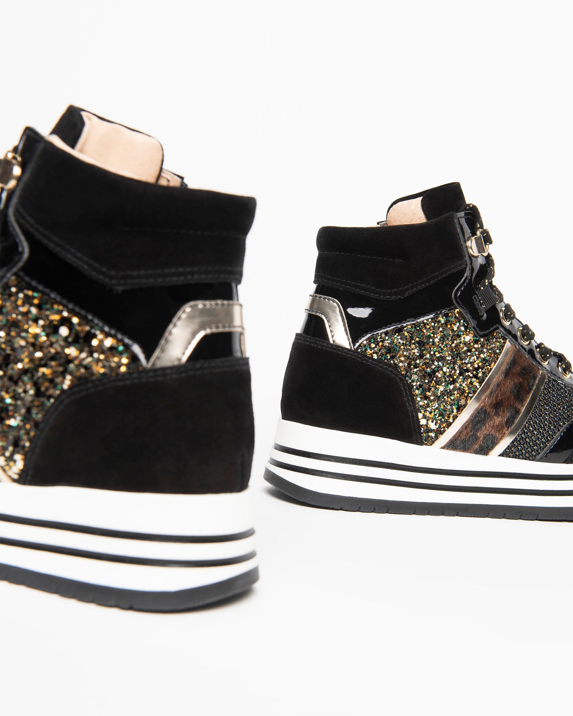 NeroGiardini Sneakers Teens Fille Cuir Velours Montante