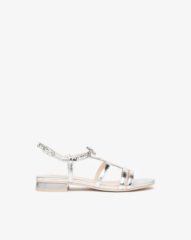 Nerogiardini Sandales Femme en Cuir Été Confort