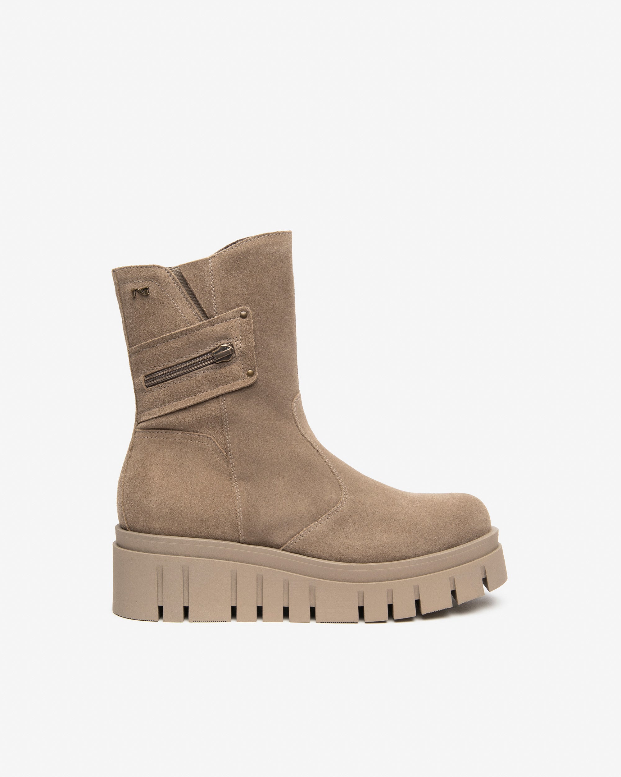 NeroGiardini Bottines Femme Daim Bottines Plateforme 55 mm