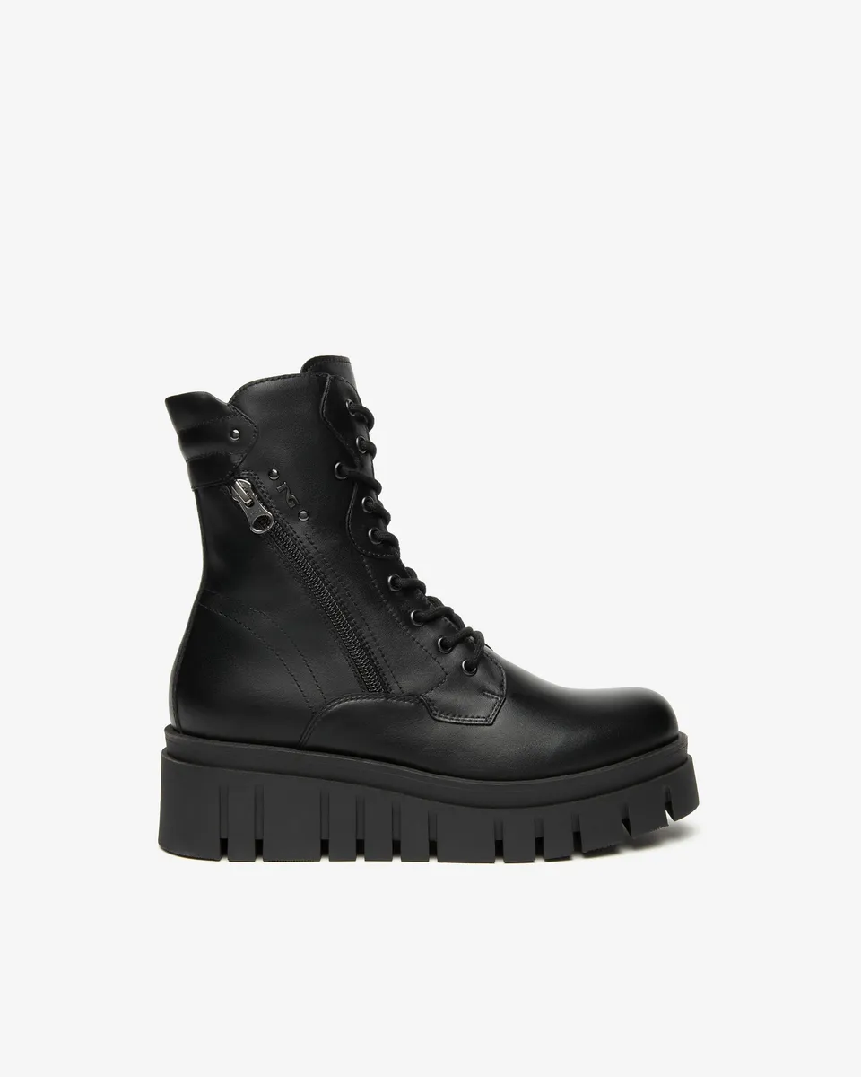 NeroGiardini Bottines Motardes Femme Cuir Hiver