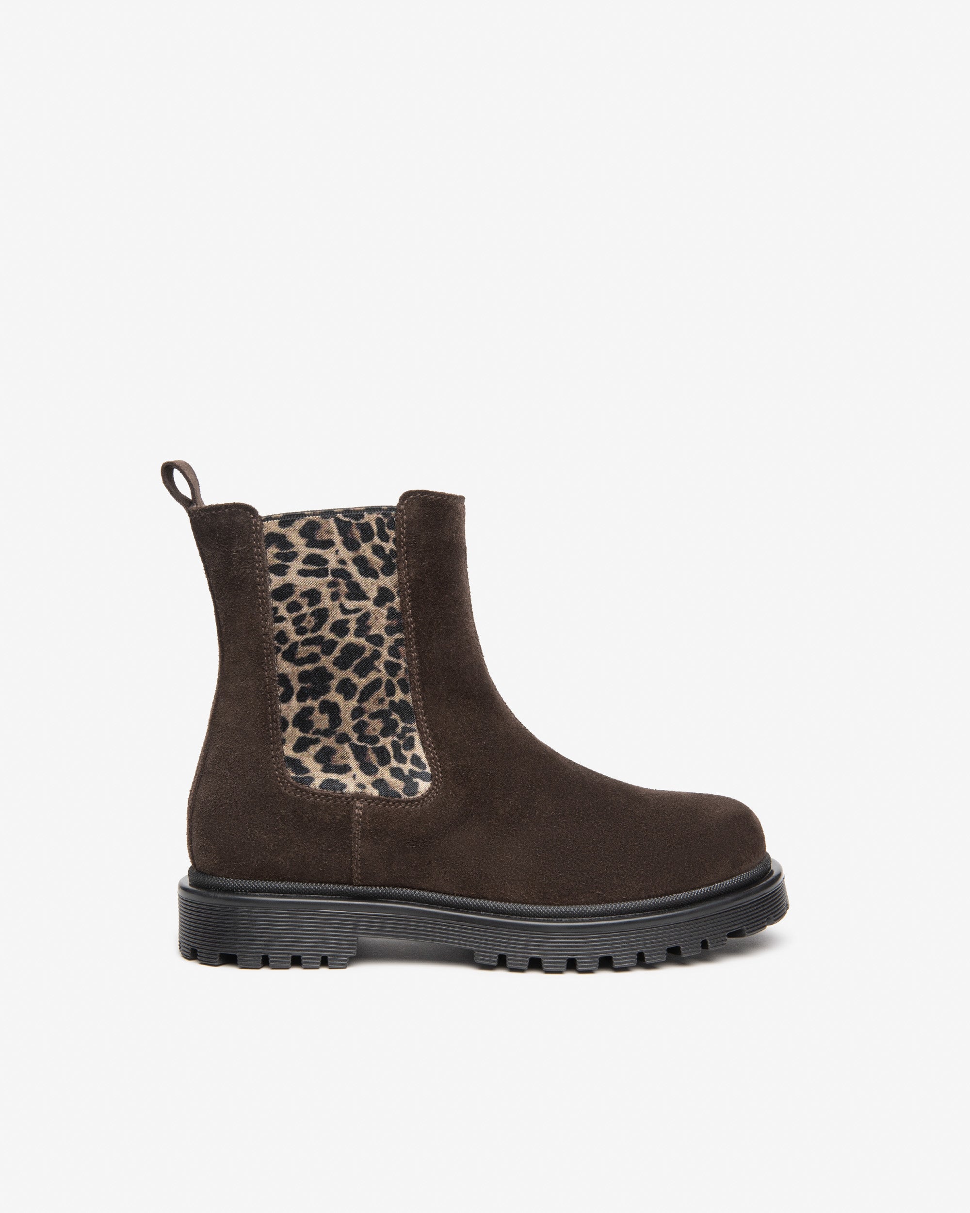 NeroGiardini Bottines fille daim zip imprimé animalier