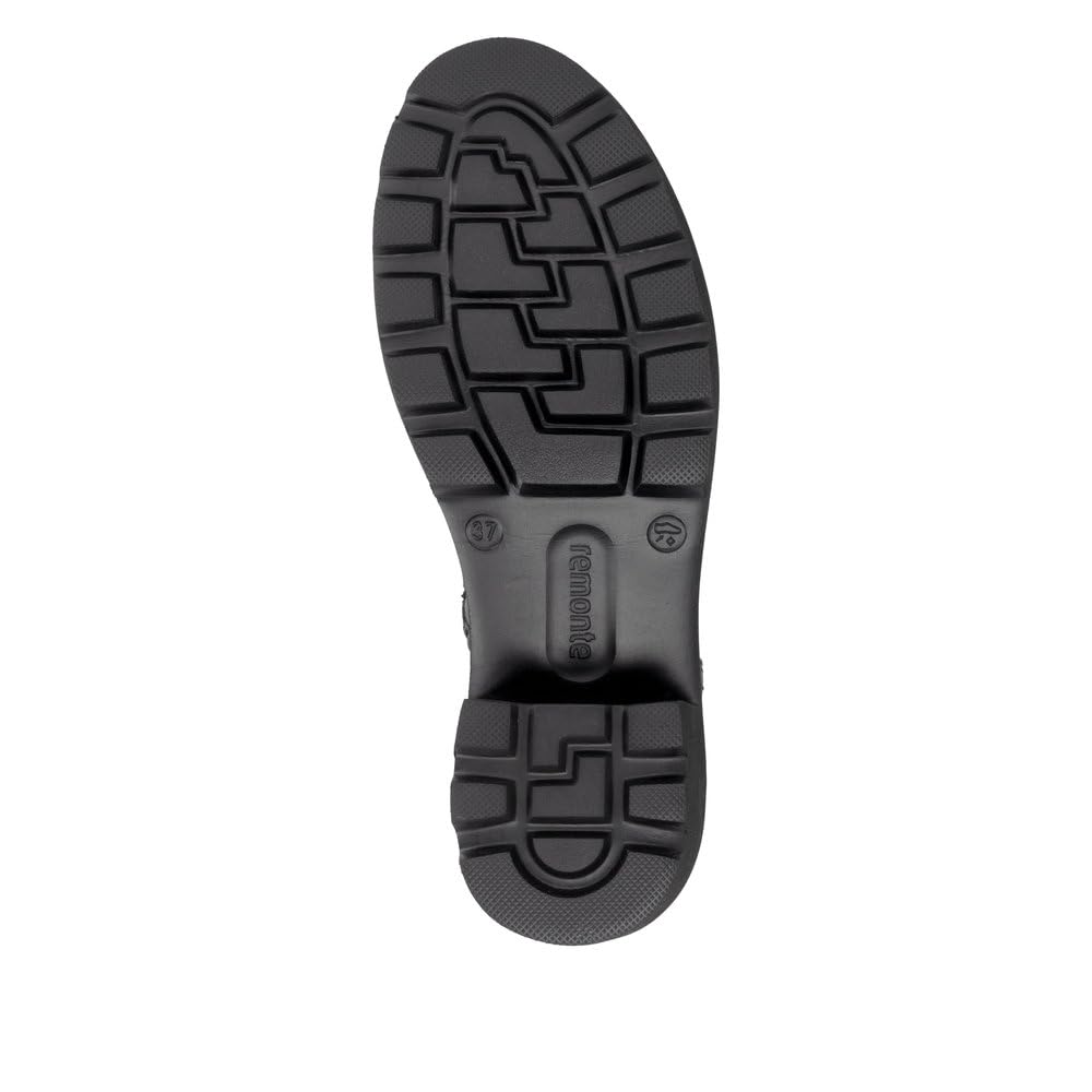 Remonte Chelsea bottines noir 39 EU cuir lisse talon bloc