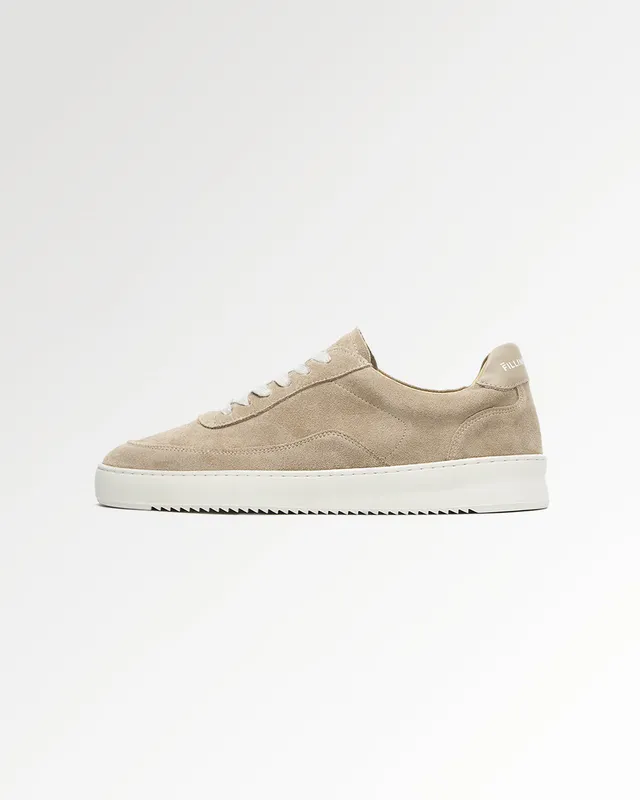 Filling Pieces Mondo Suede Organic Beige sneakers daim homme
