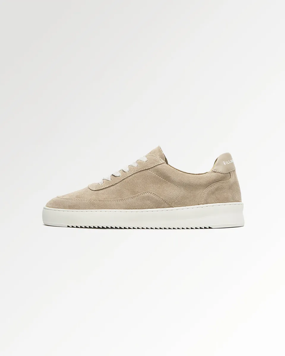 Filling Pieces Mondo Suede Organic Beige sneakers daim homme