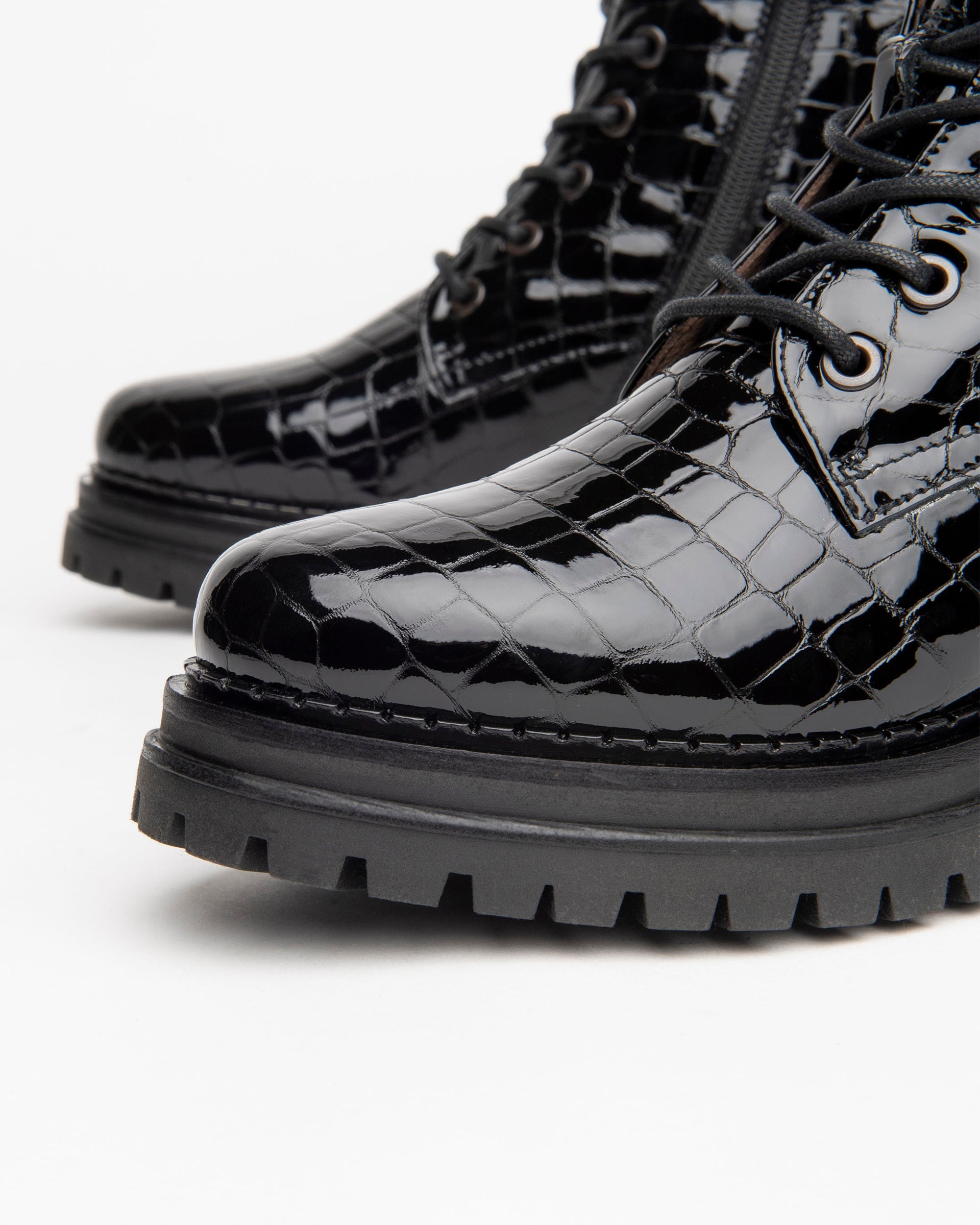 NeroGiardini Bottines Femme en Vernis Boots confort DryGo