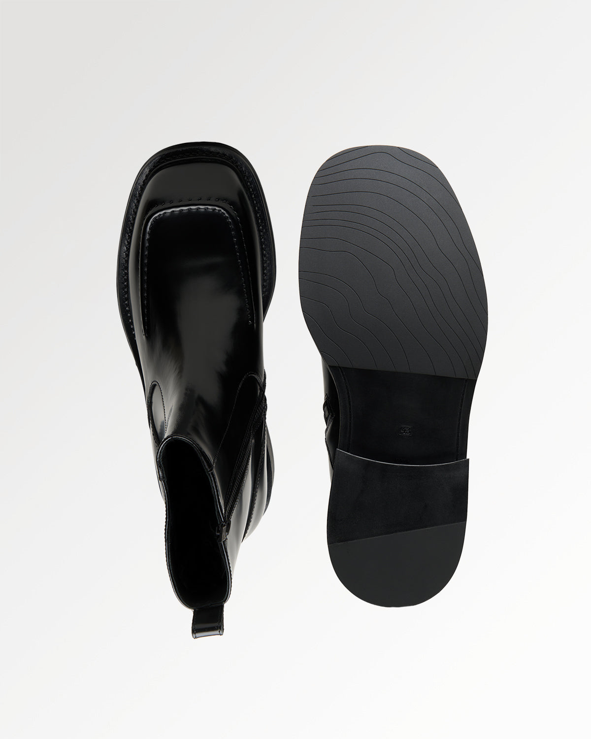 Filling Pieces Shaft Boot Polido bottes cuir noir