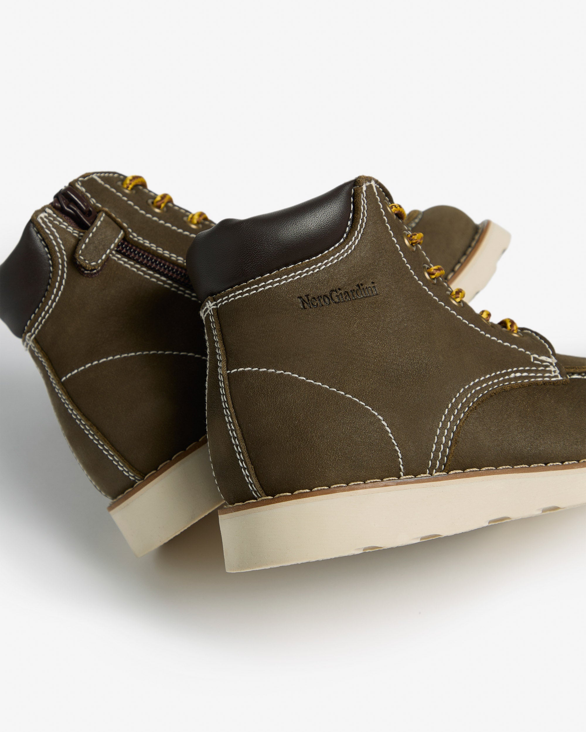 NeroGiardini Bottines Teen Garçon Cuir Laçage