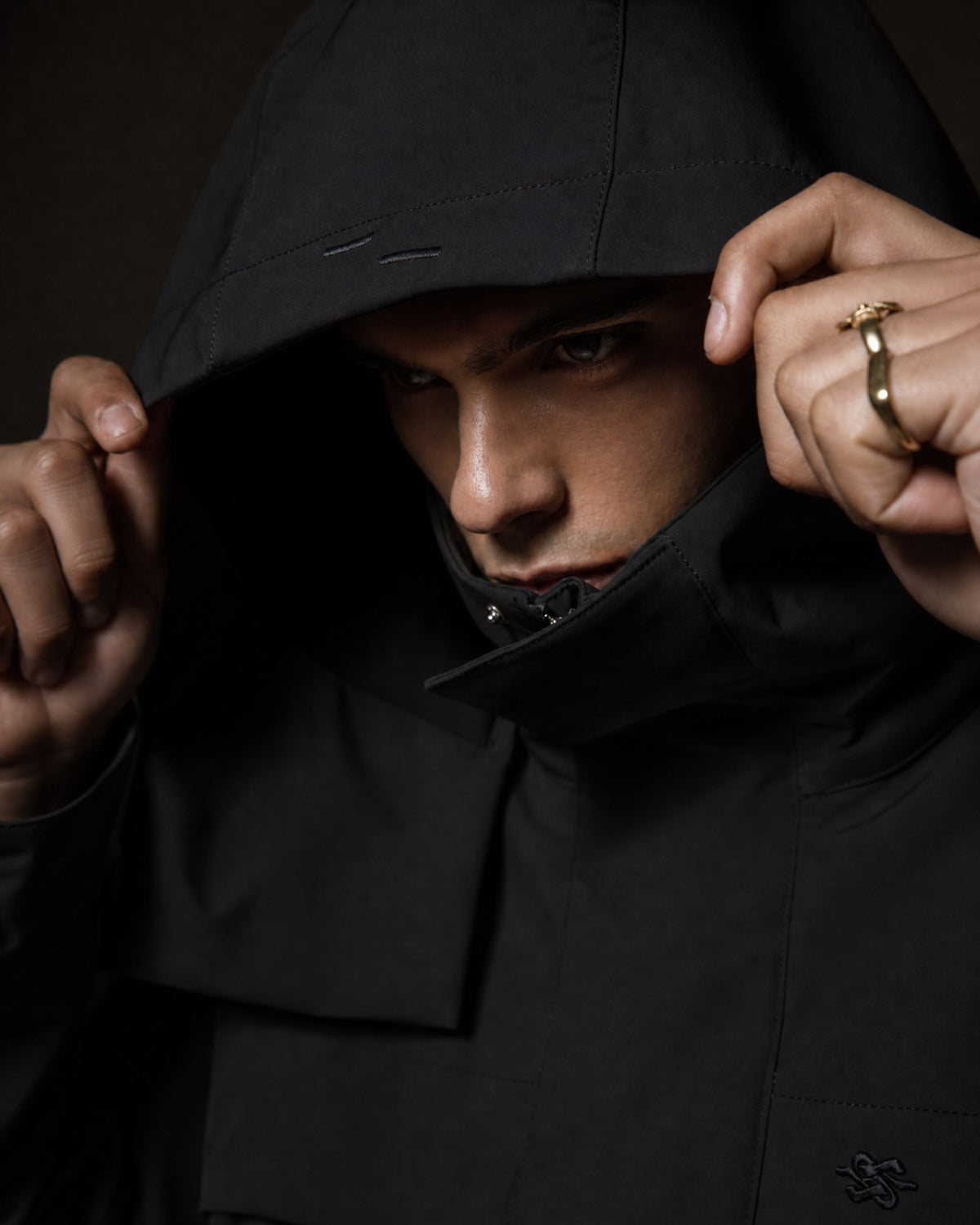 Filling Pieces Light Jacket Cropped Black veste nylon