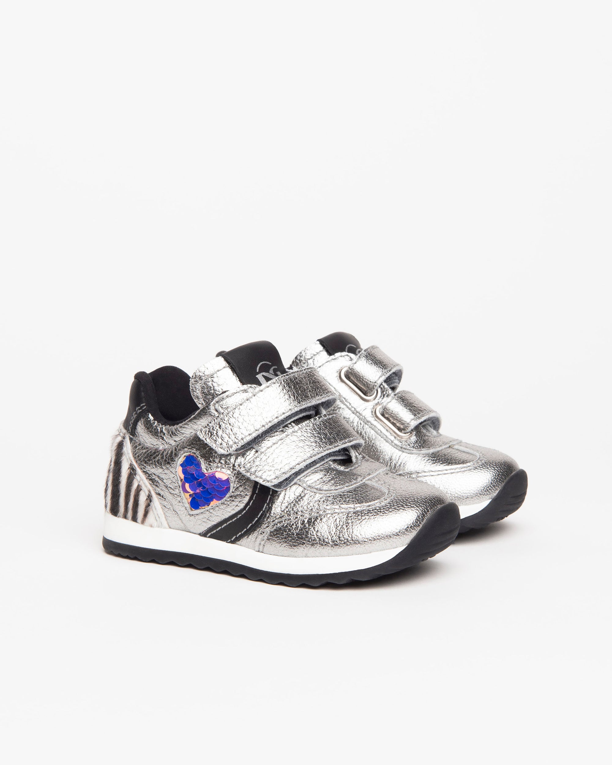 NeroGiardini Sneakers Baby Fille Cuir Lamé Taille 22