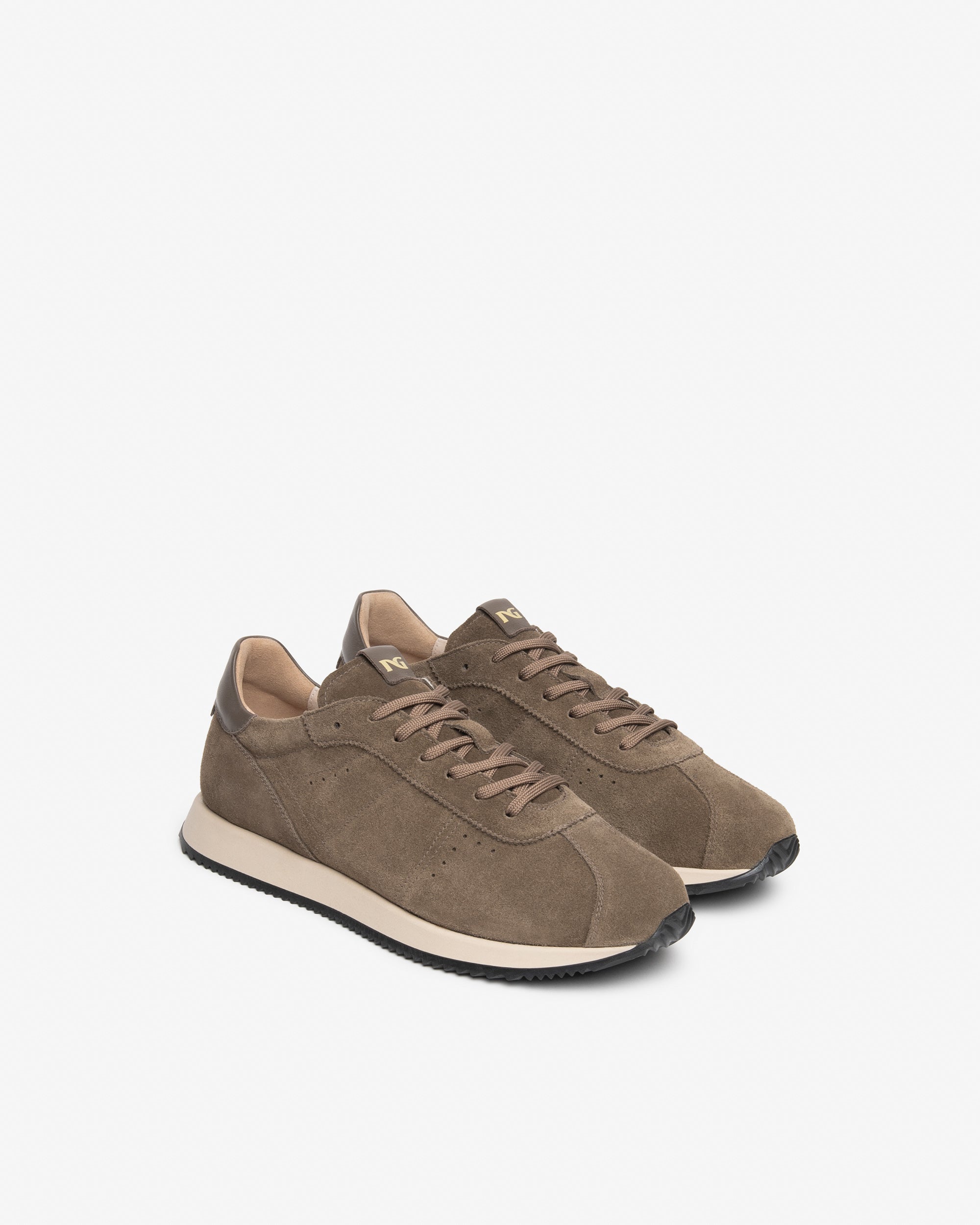 Nerogiardini Sneakers Homme Sneakers Daim Cuir Lacets