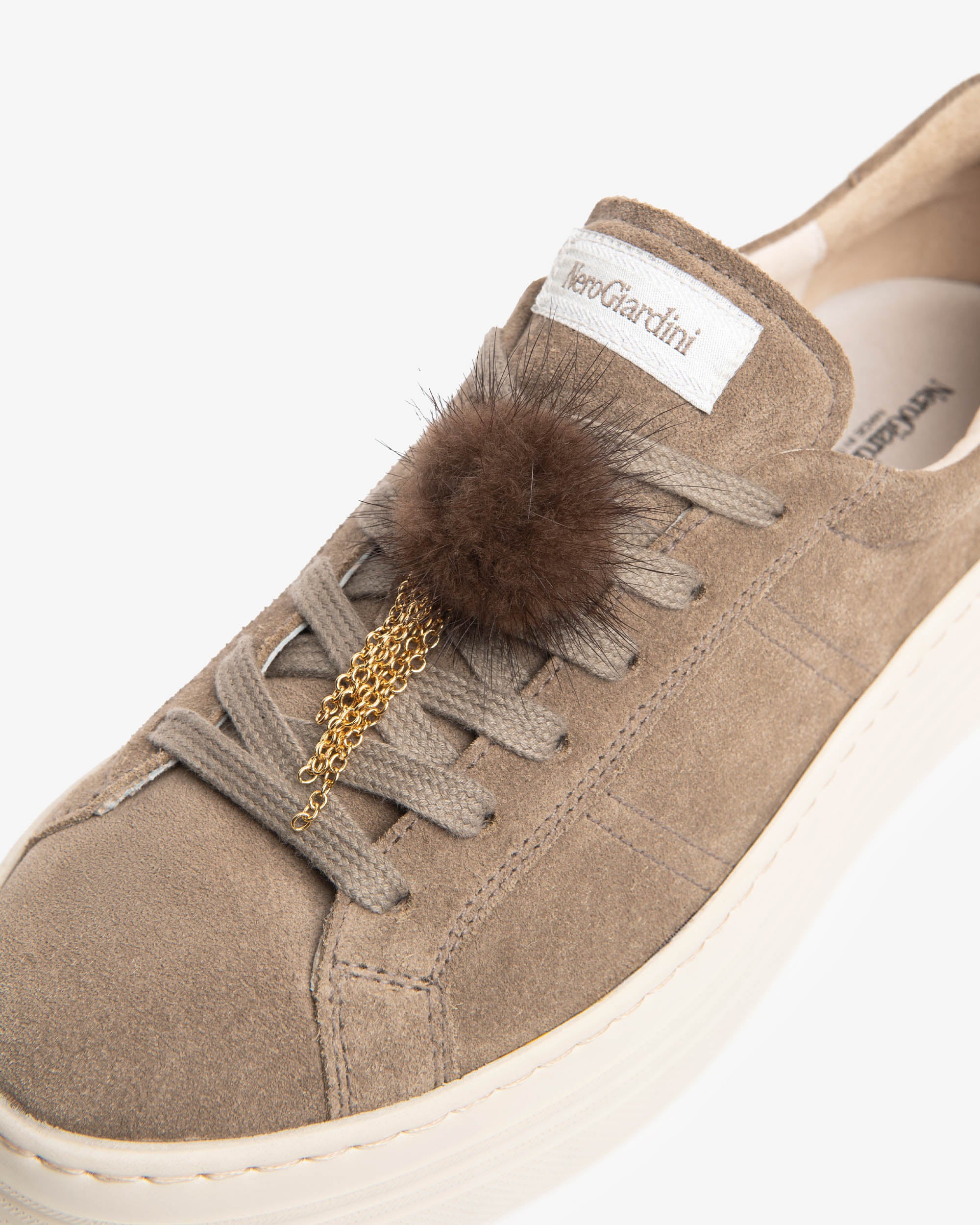 NeroGiardini Sneakers Femme Cuir Velours Plateforme 38