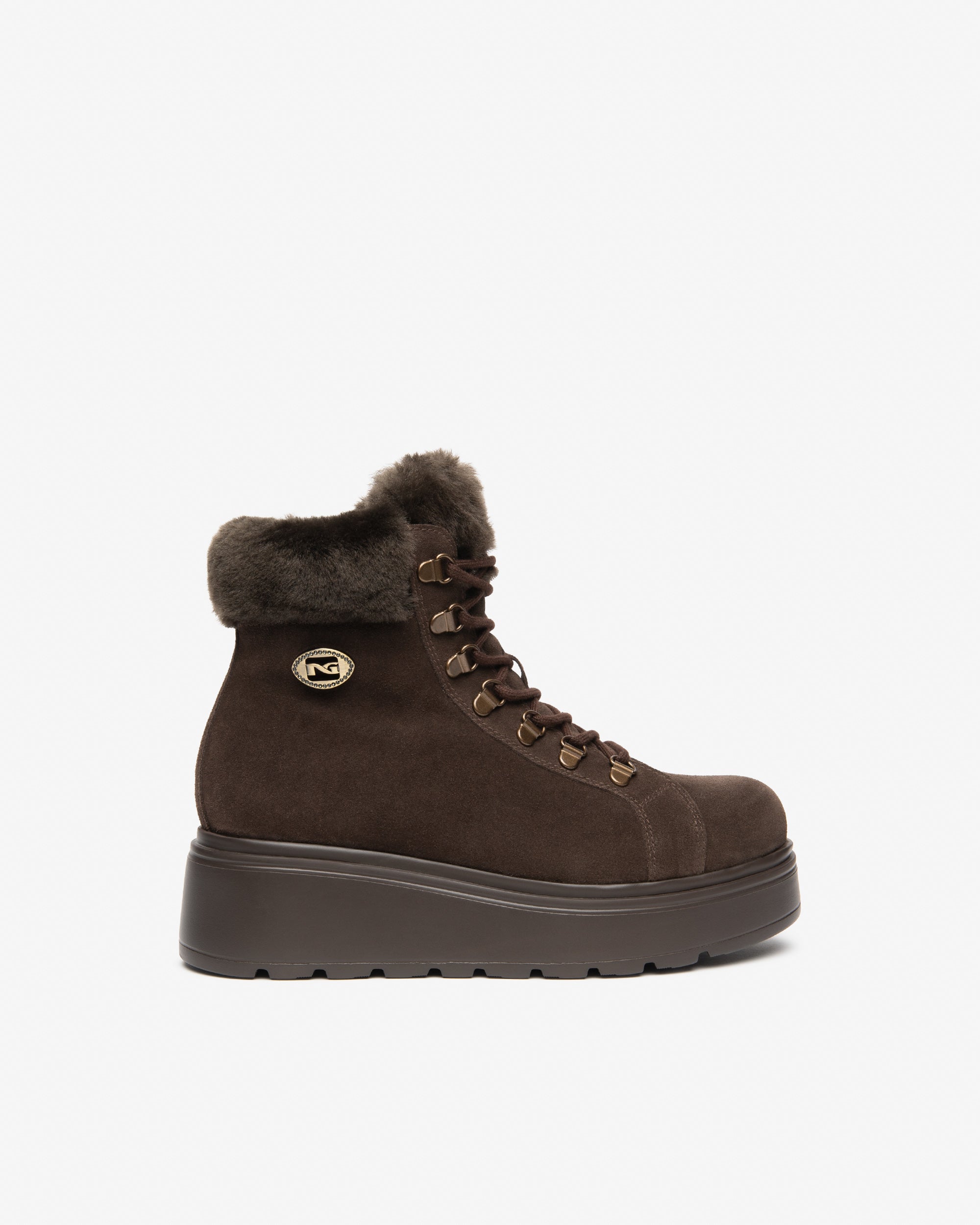NeroGiardini Bottines Femme Daim Plateforme 55 mm