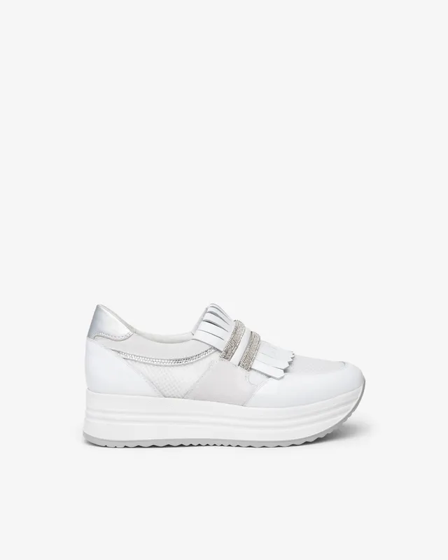 NeroGiardini Sneakers Cuir Baskets Femme DryGo Confort Été