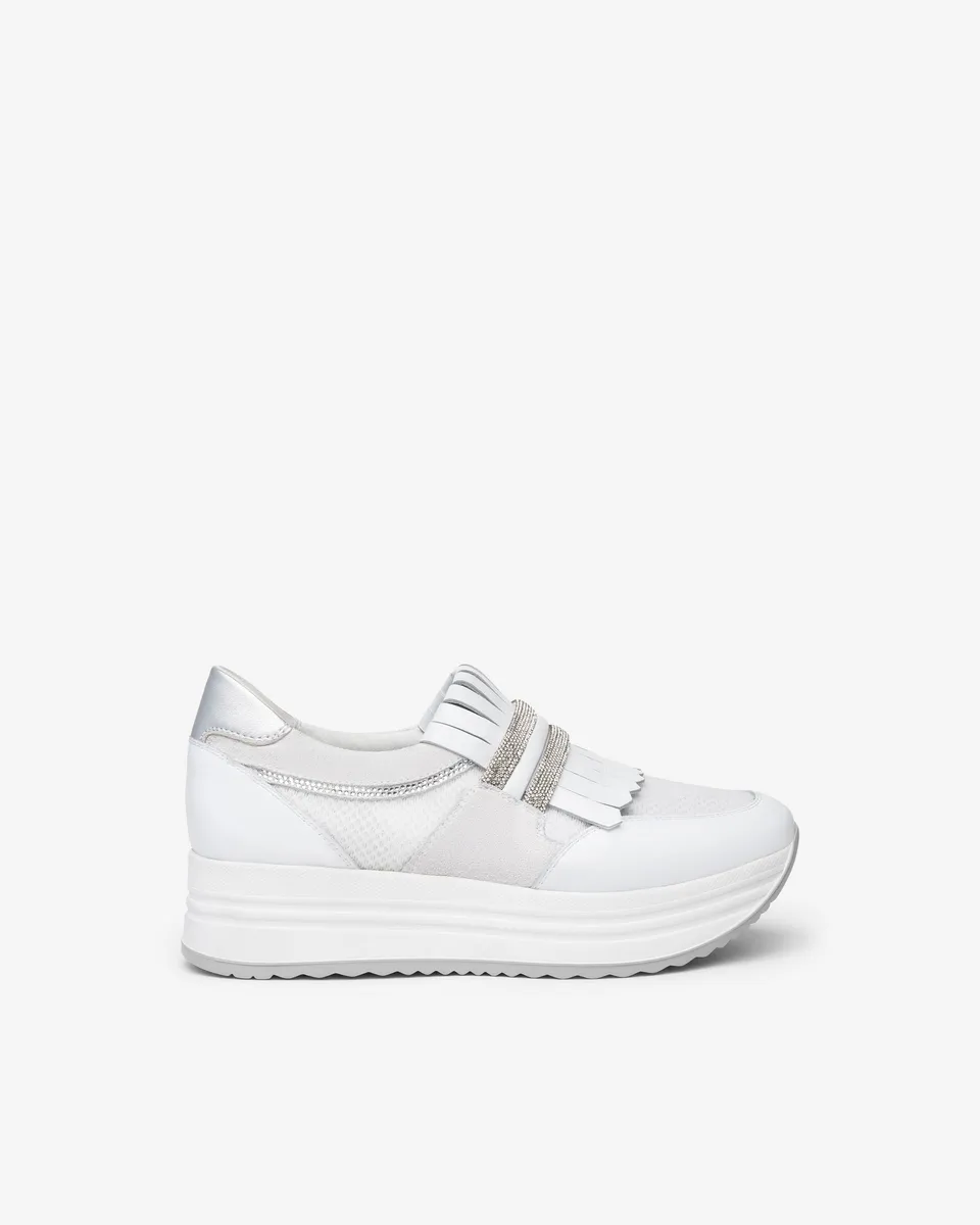 NeroGiardini Sneakers Cuir Baskets Femme DryGo Confort Été