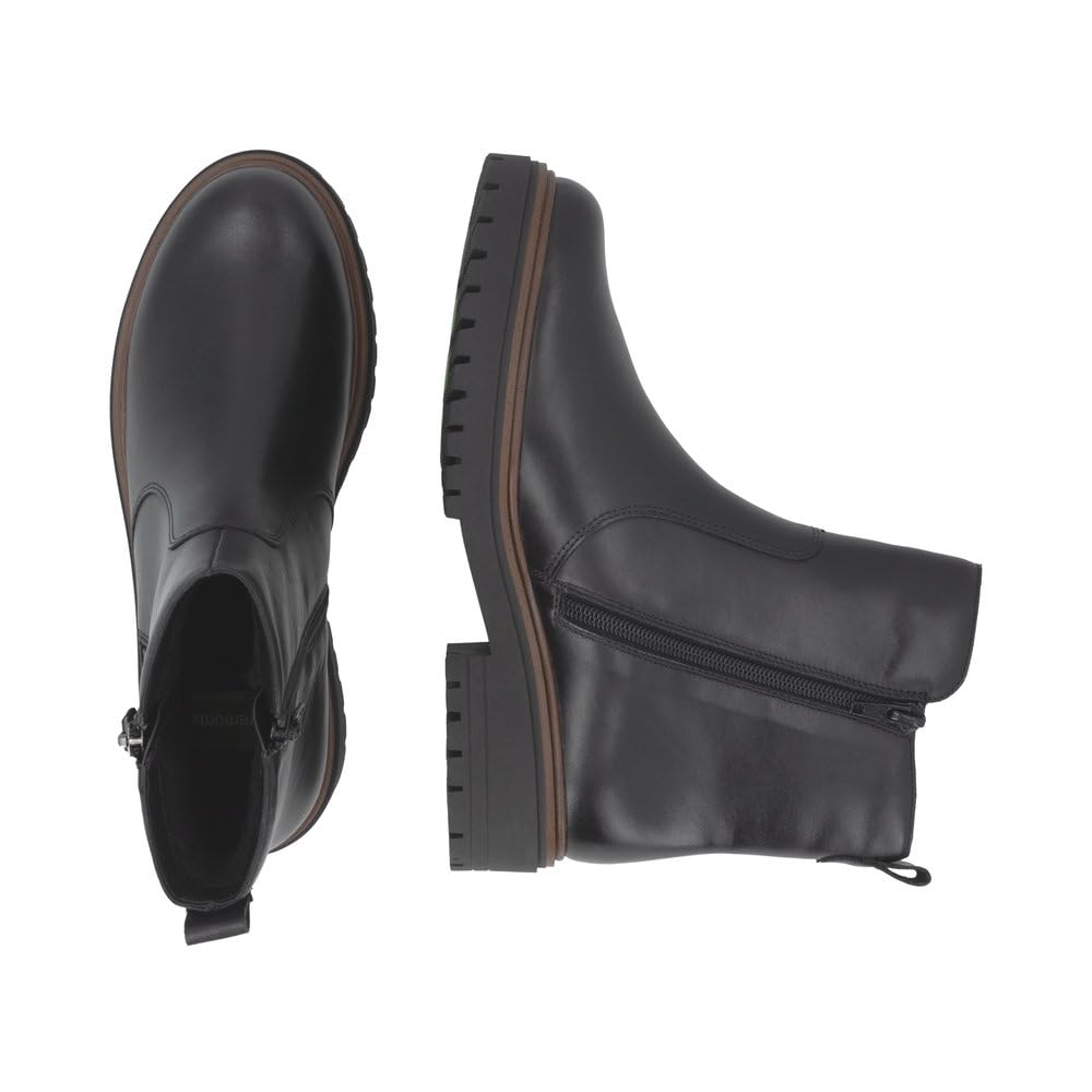 Remonte D4B72 bottes courtes noir 39 EU cuir hiver