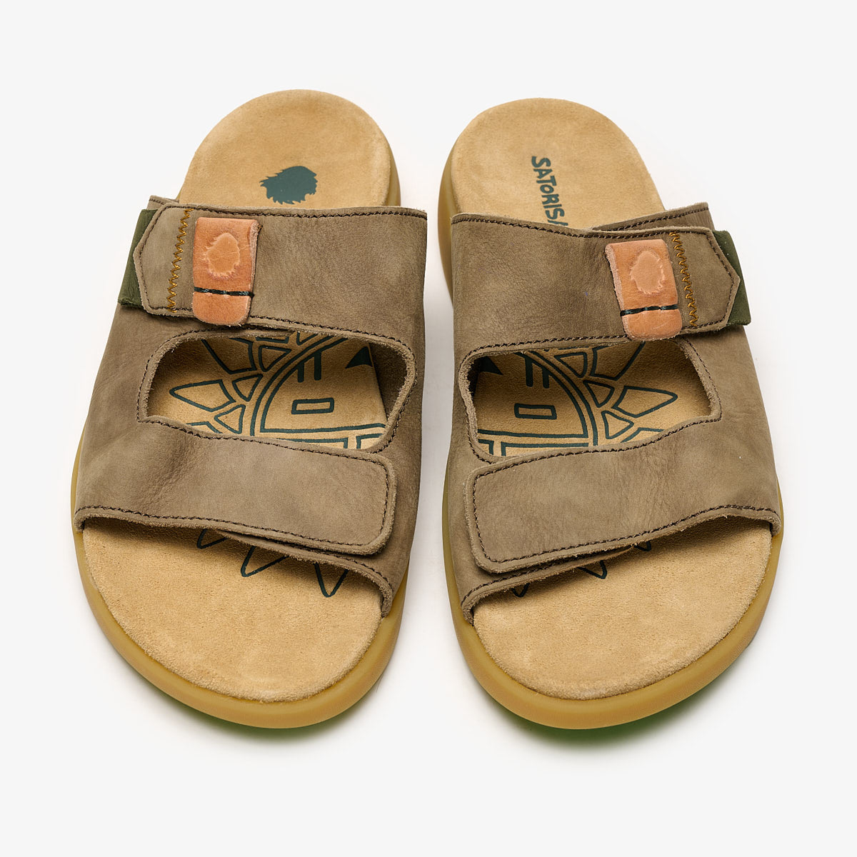 Satorisan Hootsani Premium Loden sandales cuir homme