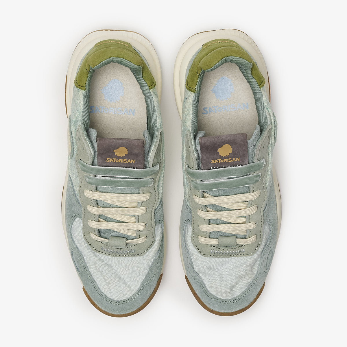 Satorisan Chacrona Linen baskets Camo Milky Jade 38