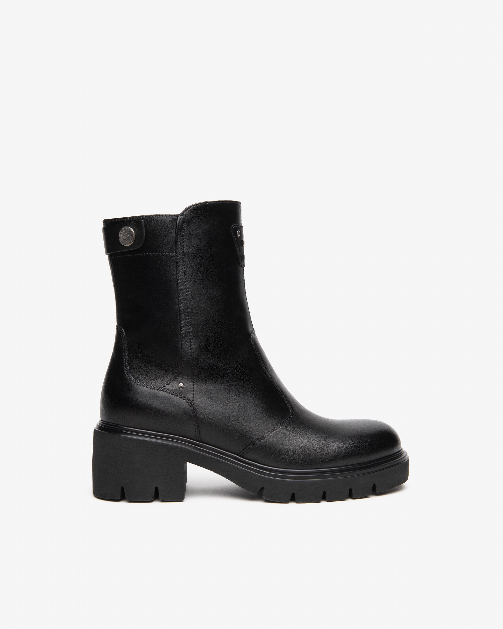 NeroGiardini Bottines femme cuir talon 60 mm zip