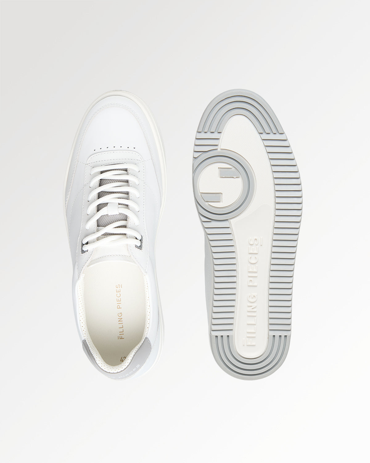 Filling Pieces Mondo Trim baskets blanches cuir nappa