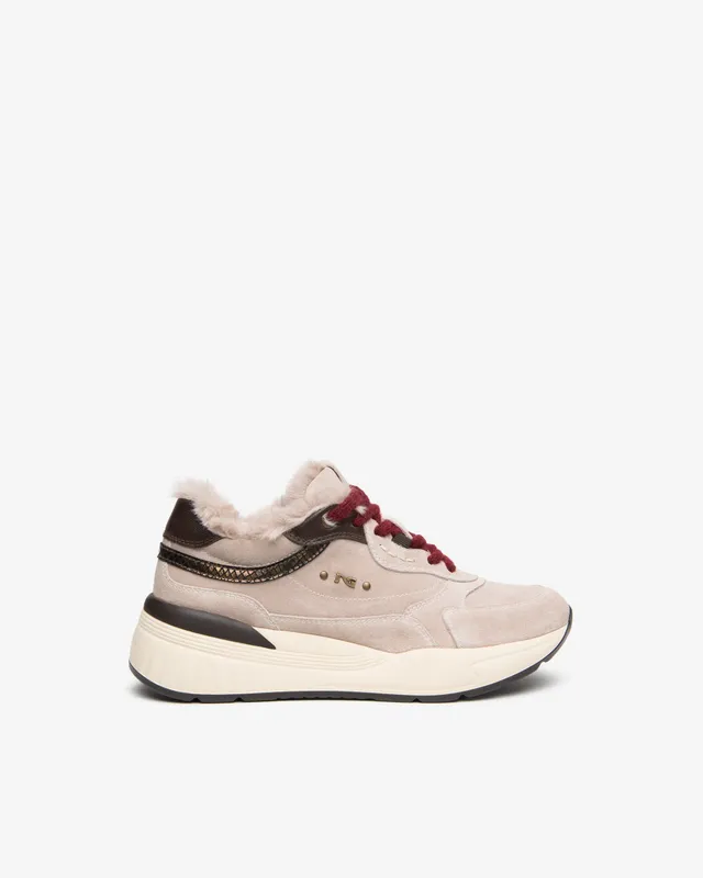 NeroGiardini Sneakers daim cuir femme hiver 60 mm