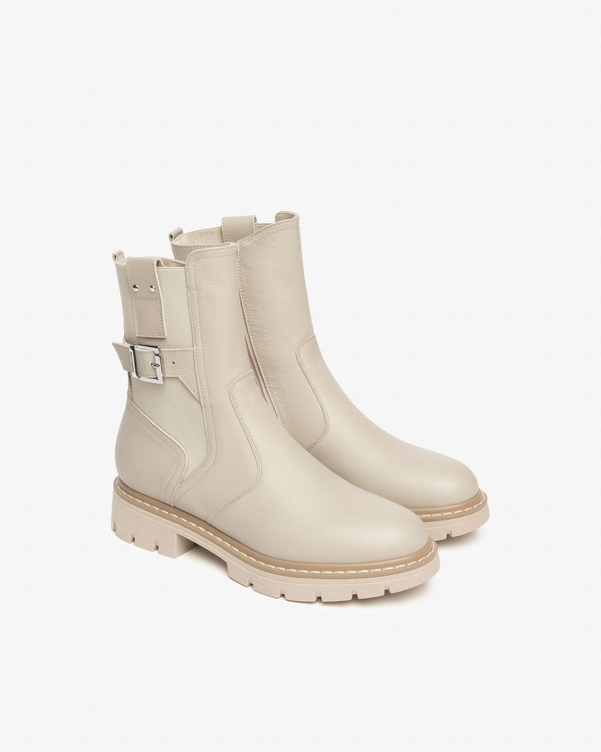 NeroGiardini Bottines Femme Cuir Tissu bottines hiver
