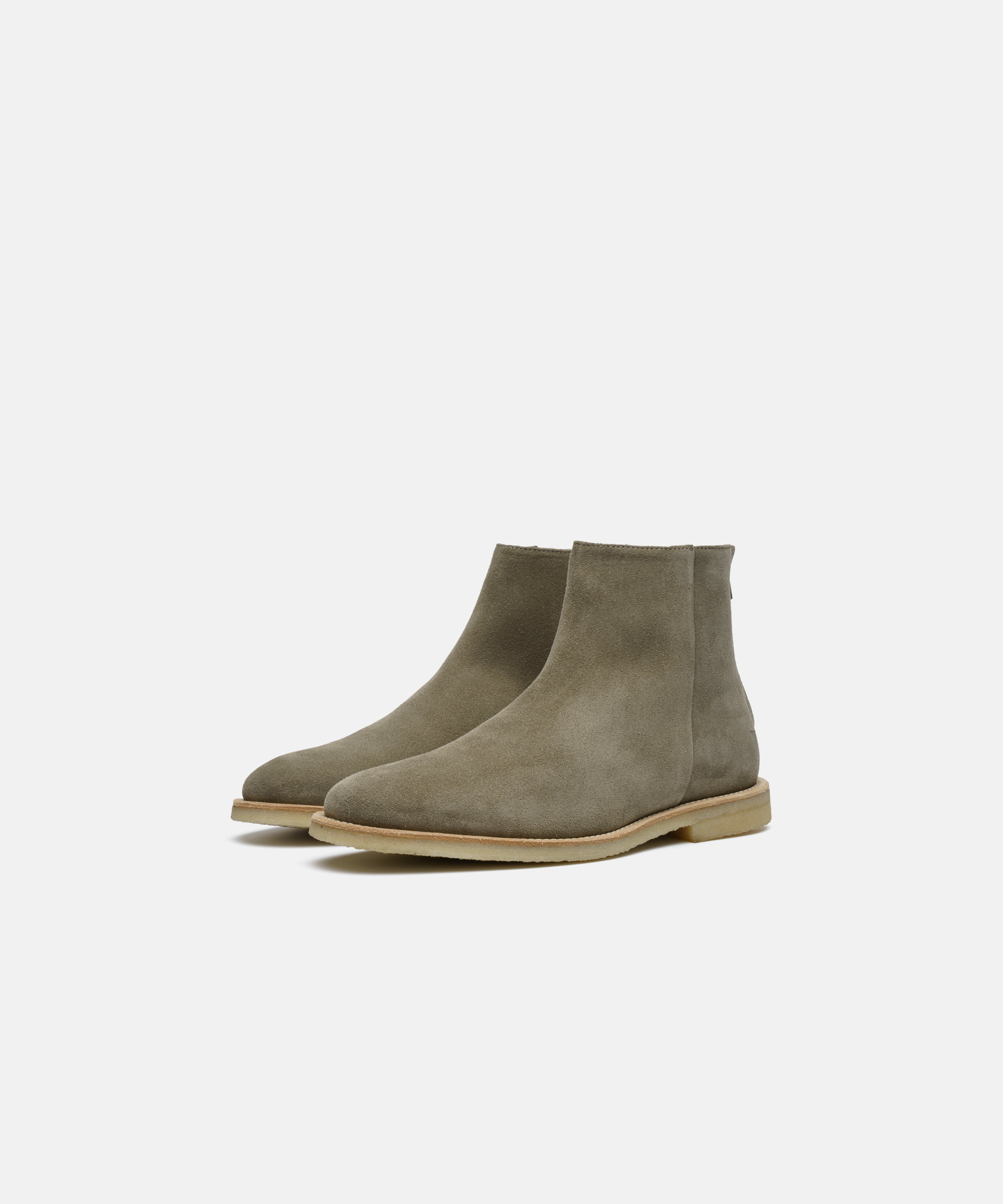 JAK Villa bottines suède truffle 43 zip unisexe