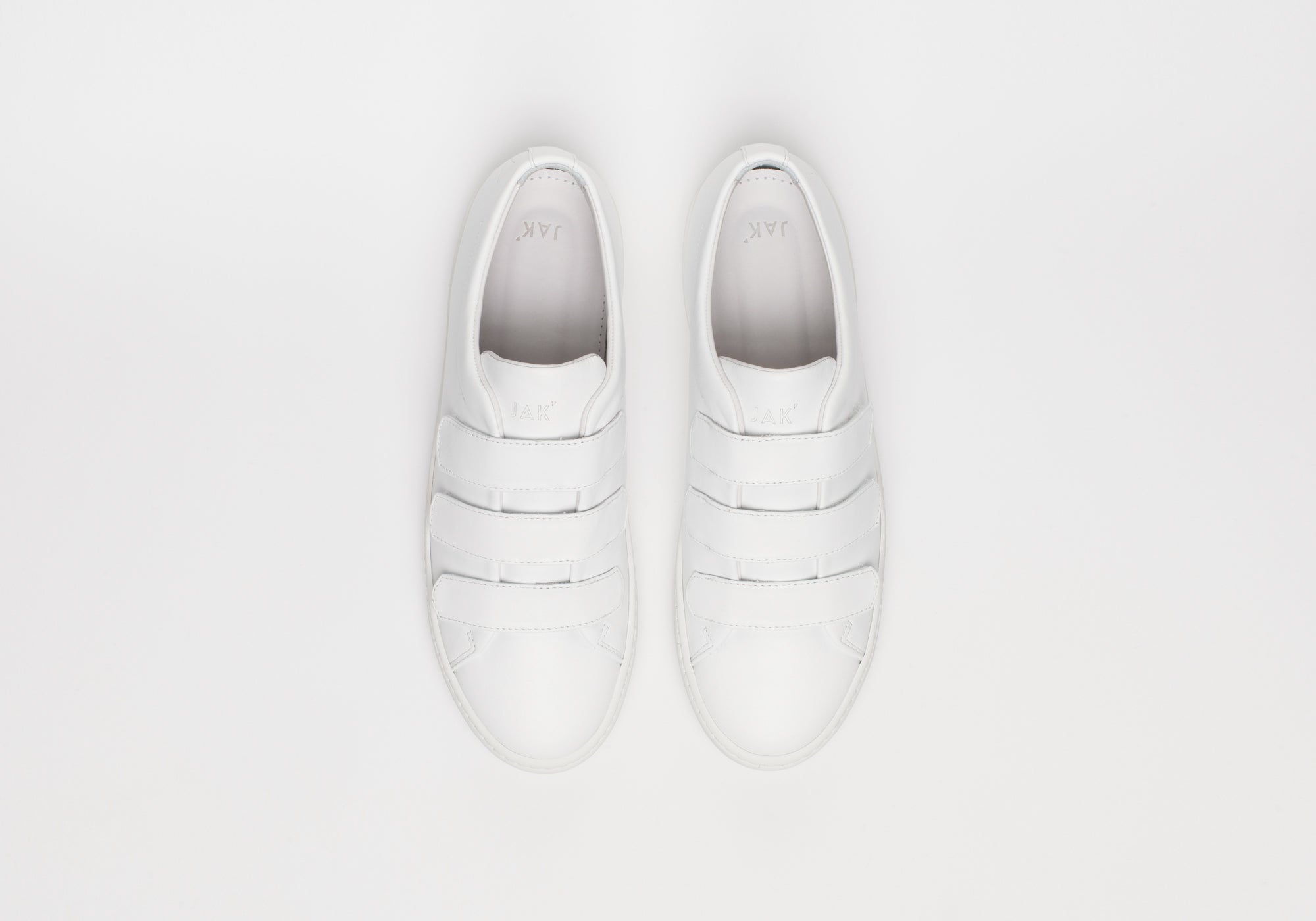 JAK Fika White sneakers cuir blanc scratch