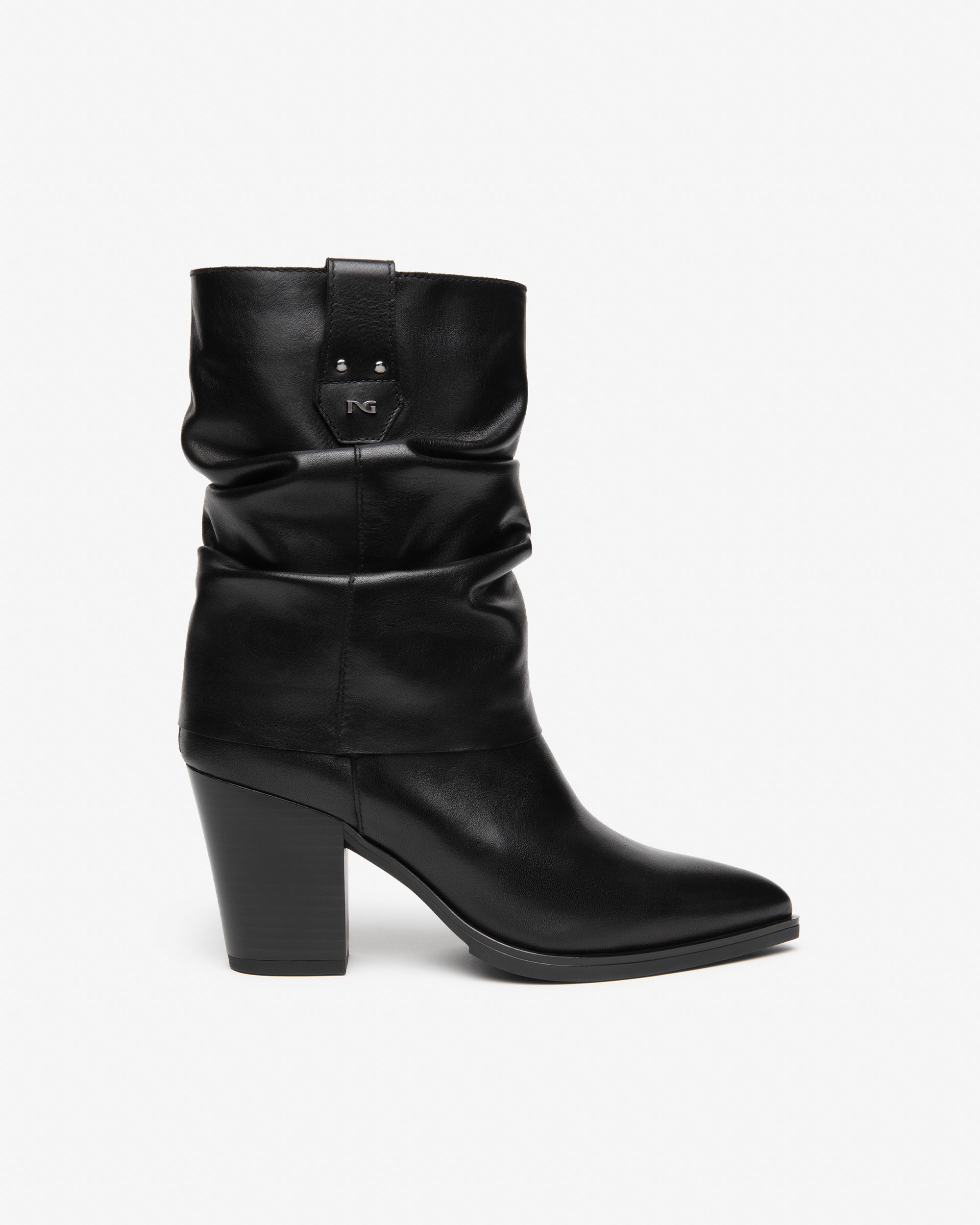 NeroGiardini Bottes bottes femme cuir talon 80 mm