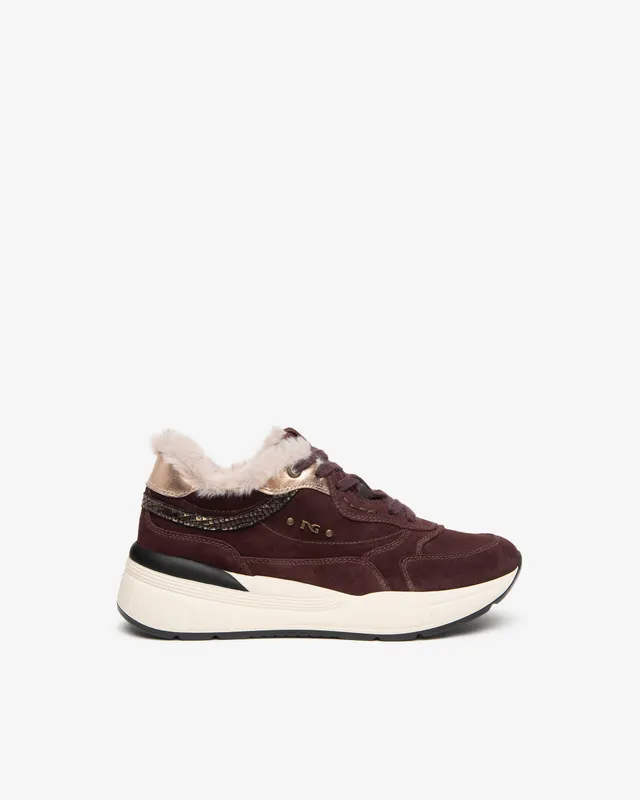 NeroGiardini Sneakers sneakers femme daim semelle 60 mm pointure 38