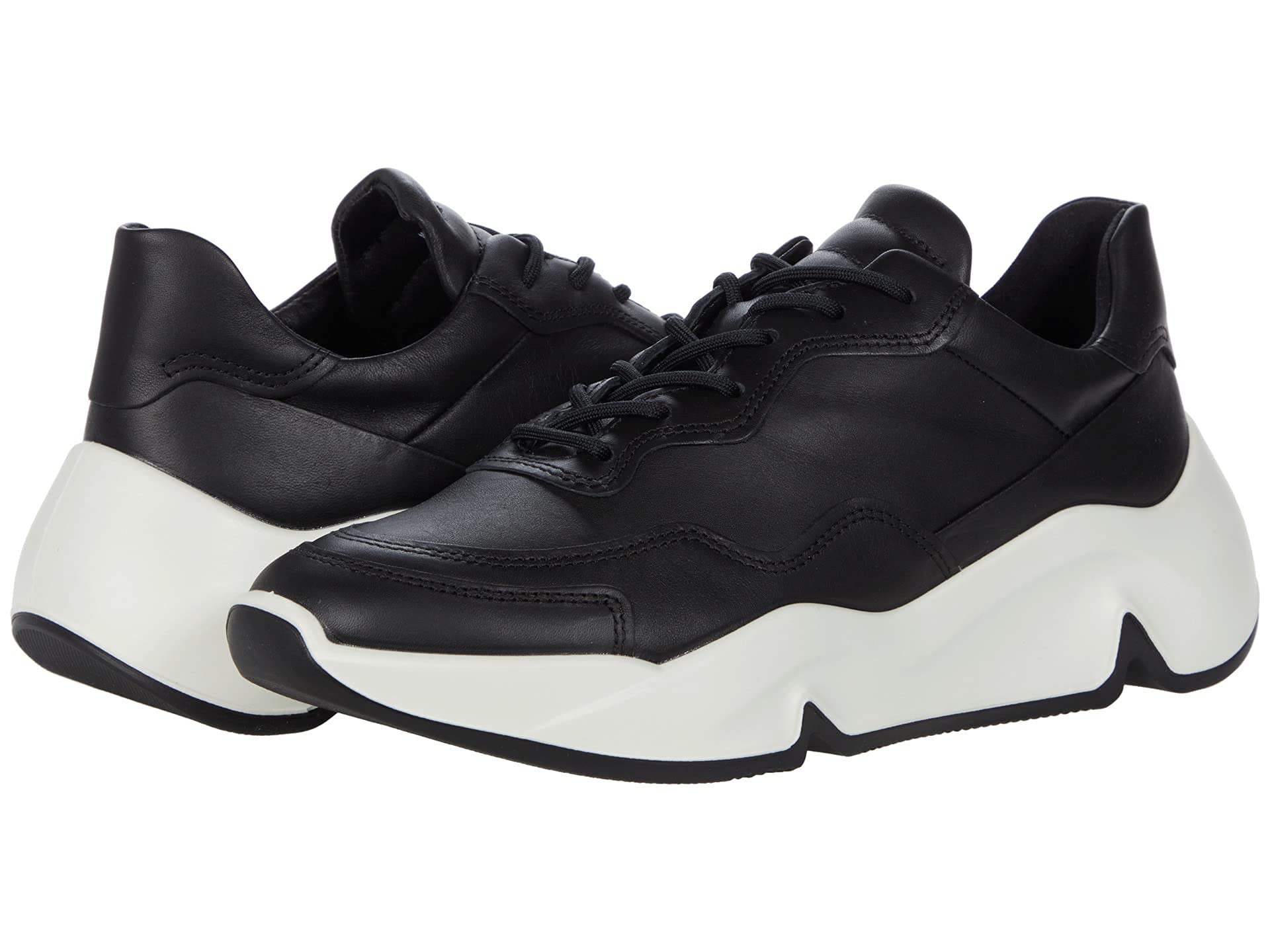 ECCO Chunky Sneaker baskets femme 38 EU noir ville