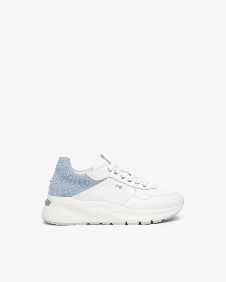 NeroGiardini Sneakers Femme Cuir Velours Memory 38